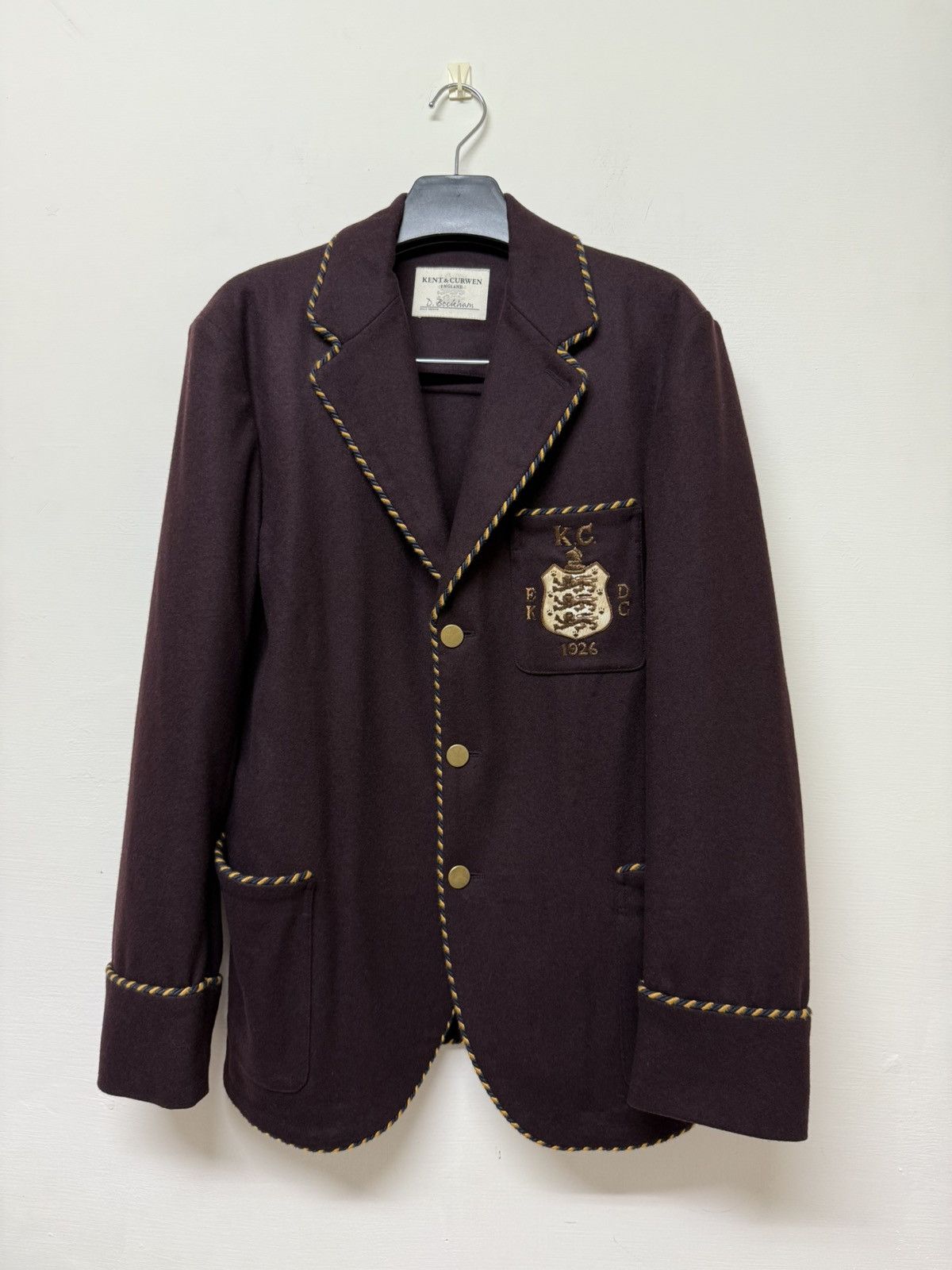Kent & Curwen KENT & CURWEN Three Lions wool Coat Size 48R - 1 Thumbnail