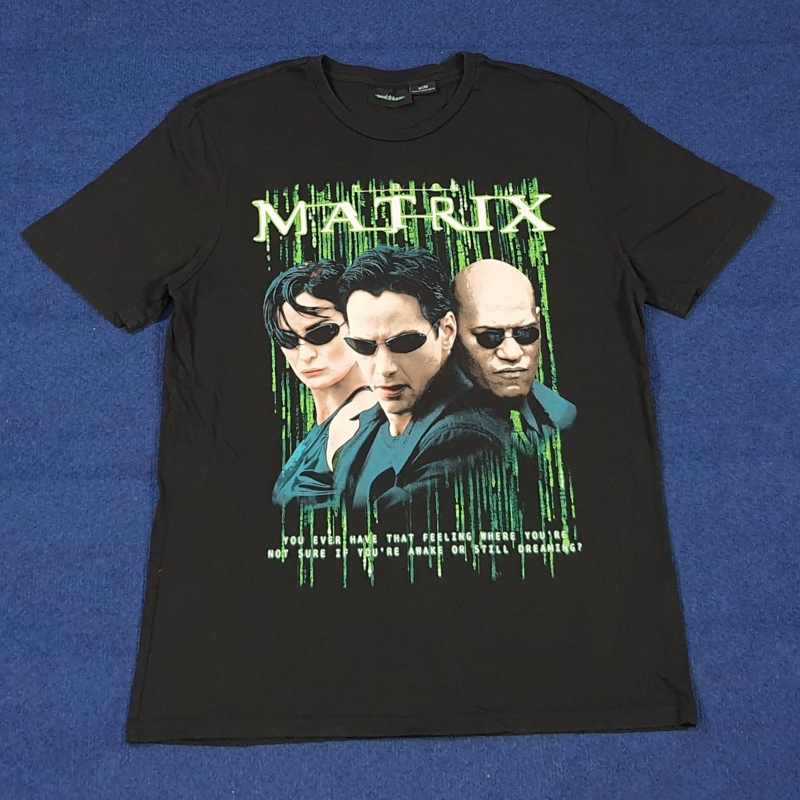 Warner Bros Vintage Look The Matrix Movie T-Shirt Promo Graphic C285N39 Size US M / EU 48-50 / 2 - 1 Thumbnail
