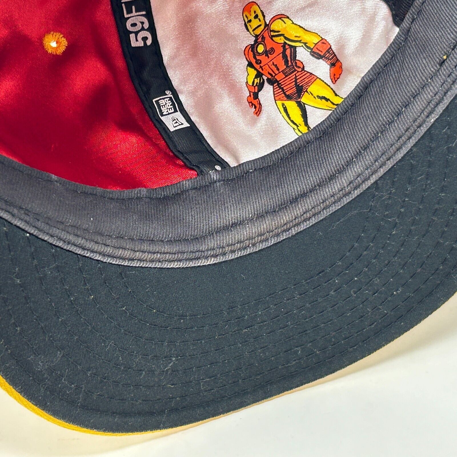New Era Invincible Iron Man Hat Cap Fitted 7 5/8 Red New Era 59Fifty Size ONE SIZE - 6 Thumbnail