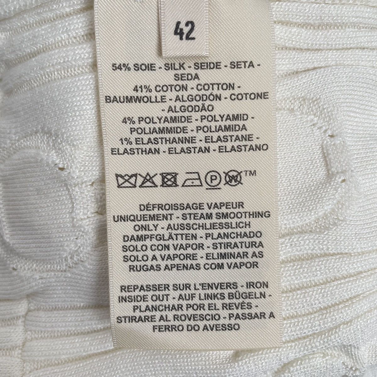 Hermes Hermes Pure White Silk Blend Cardigan K26WX Size M / US 6-8 / IT 42-44 - 6 Thumbnail