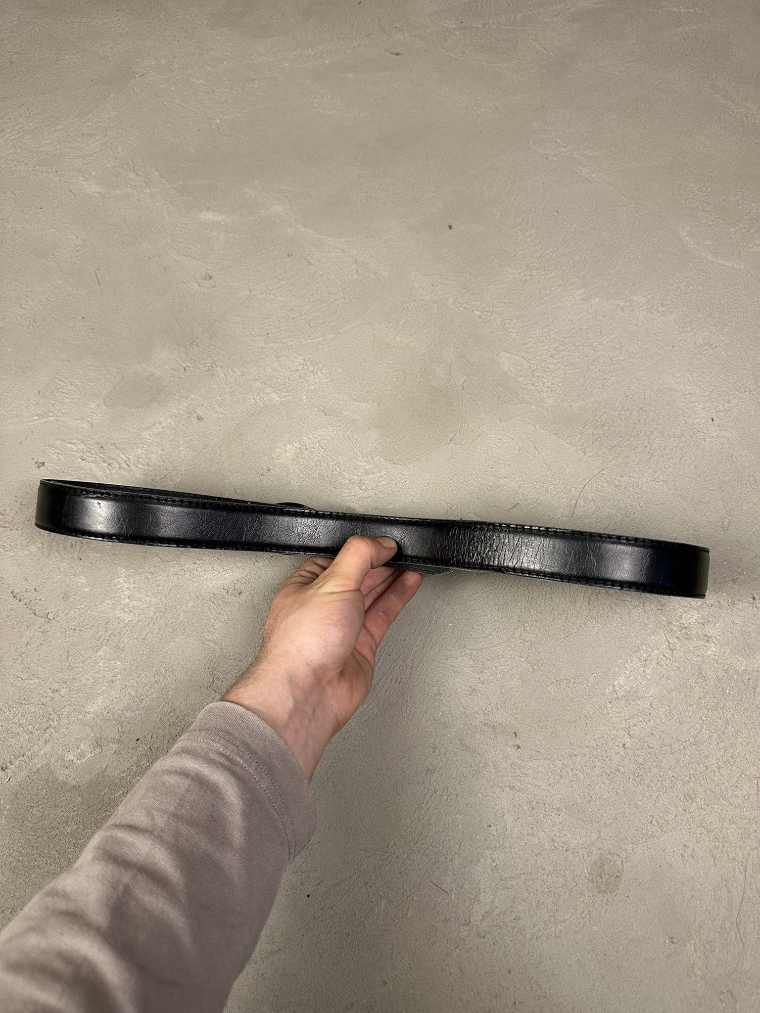 Nike 90s Vintage Nike Leather Spellout Belt Size ONE SIZE - 5 Thumbnail