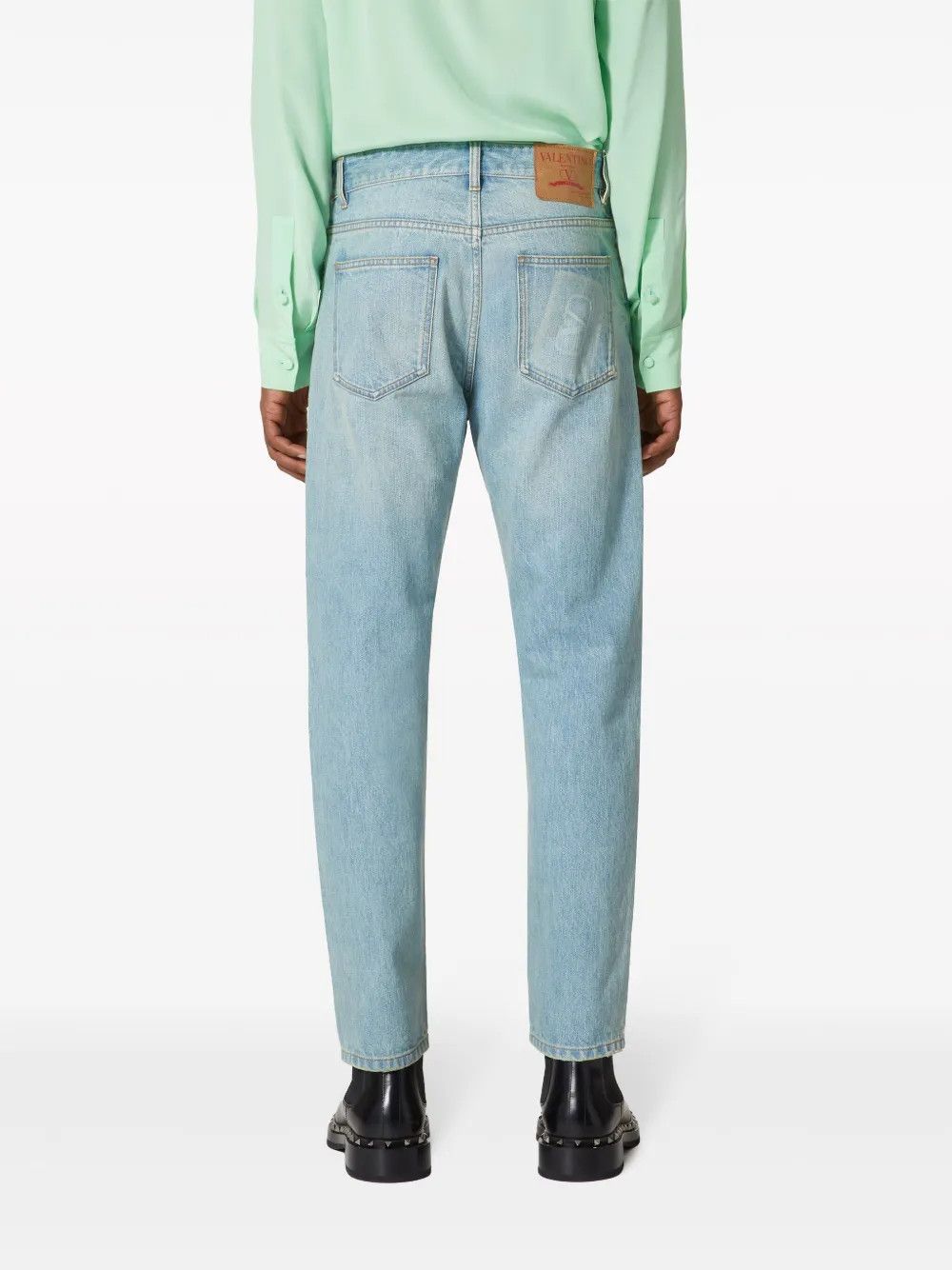 Valentino o1y0525 Denim Pant in Light Blue Size US 32 / EU 48 - 4 Thumbnail