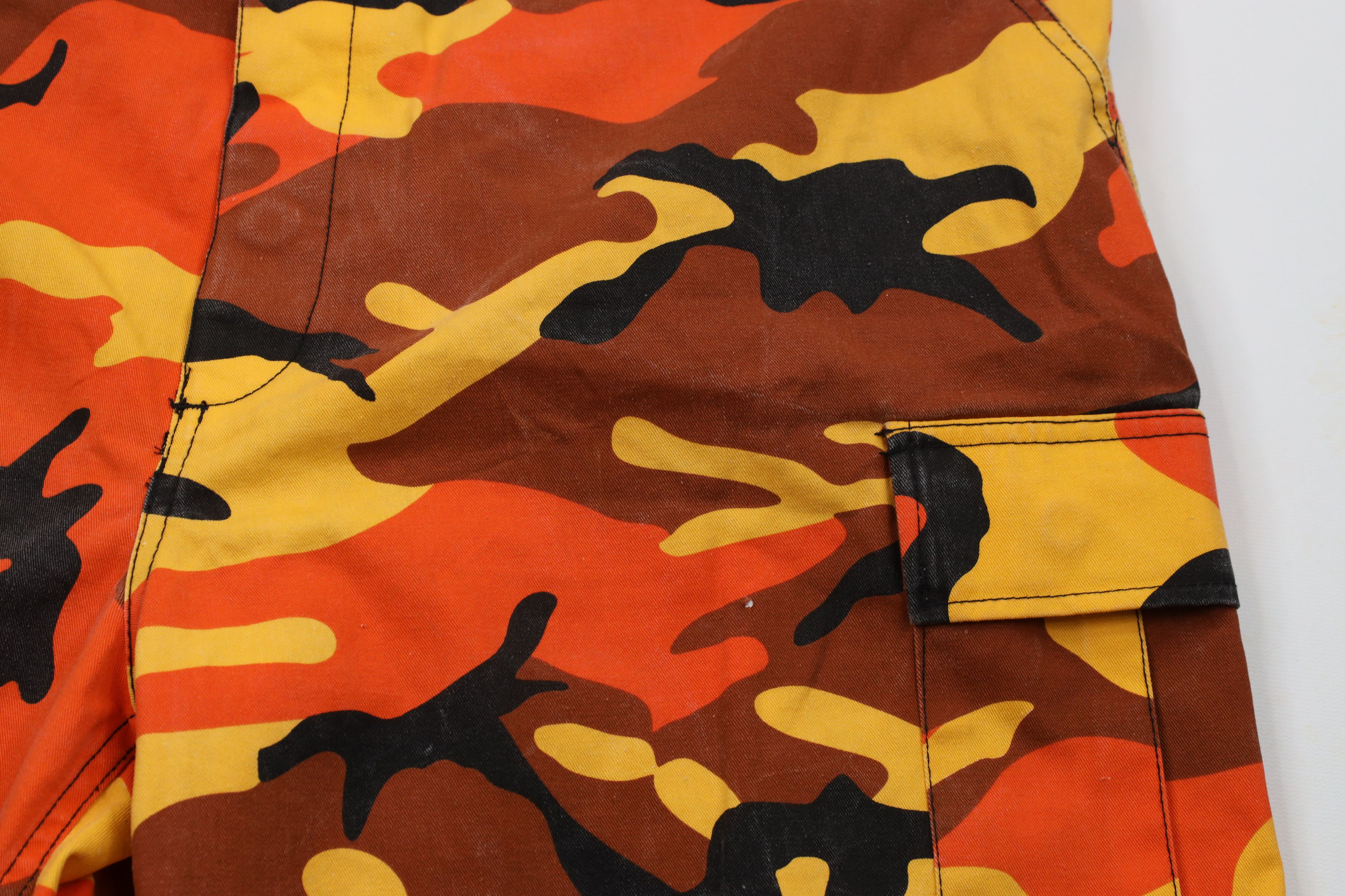 Rothco × Vintage Vintage Rothco Military BDU Camouflage Cargo Shorts Orange Size US 36 / EU 52 - 5 Thumbnail
