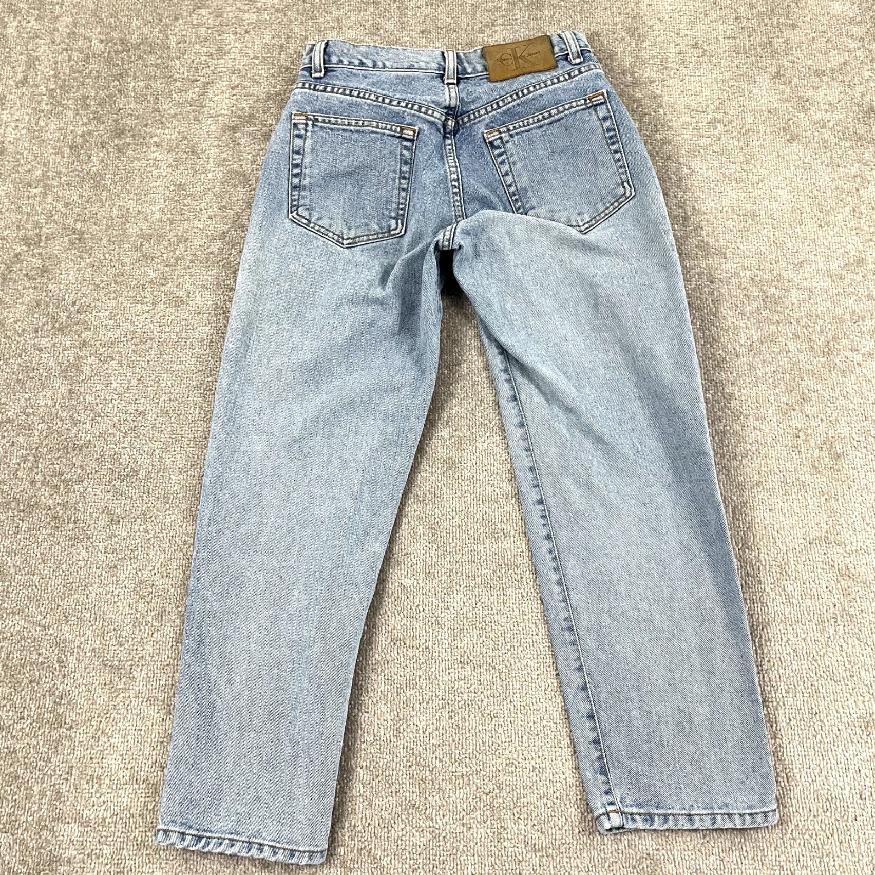 Calvin Klein VINTAGE CALVIN KLEIN Jeans Womens 26x26 Light Blue Denim Slim Straight 8 100% Cotton Blue Womens Jeans Size 30" / US 8 / IT 44 - 2 Thumbnail