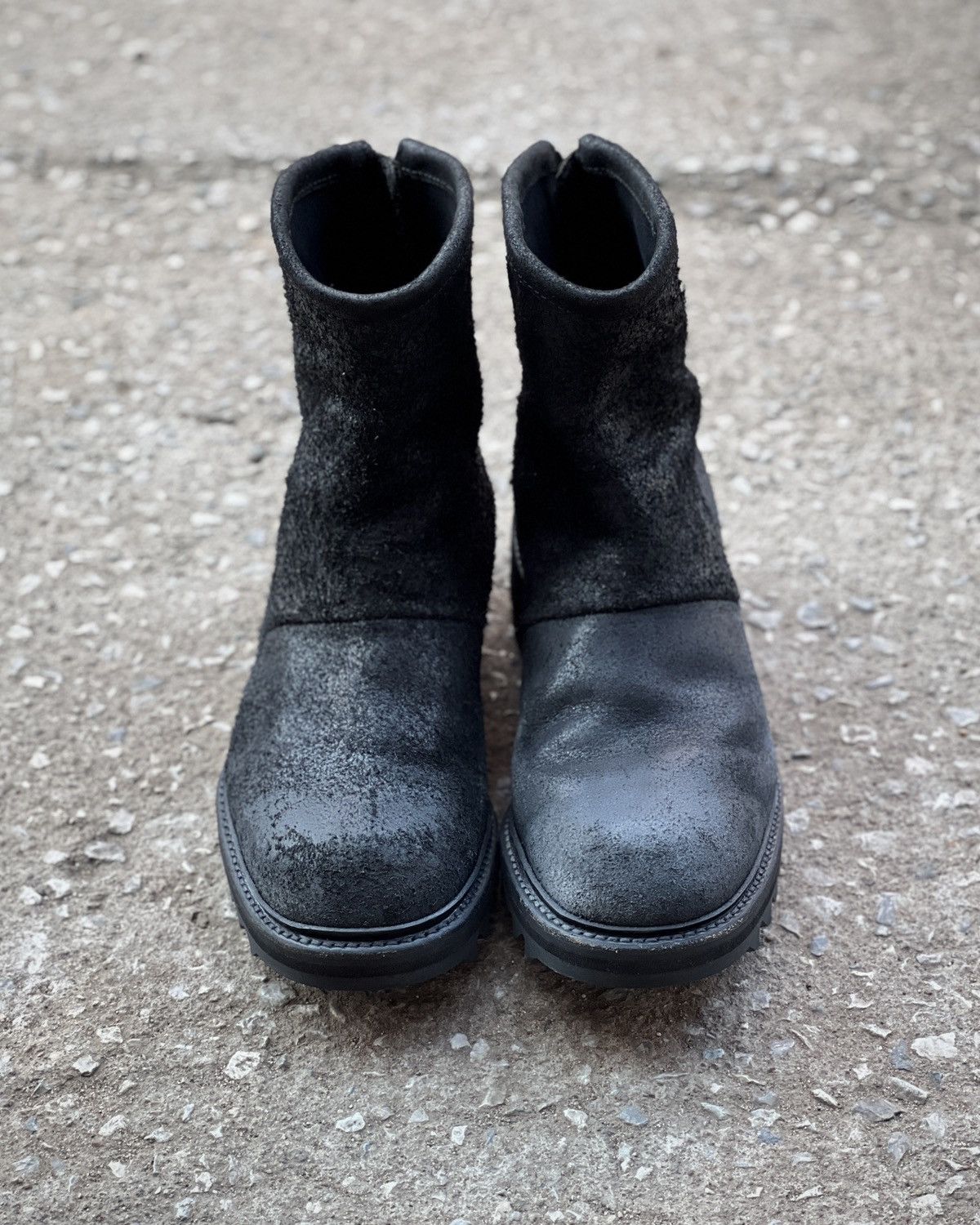 Julius Julius_7 SS16 Angel_s Blistered Reverse Cow Back Zip Boots Size US 8.5 / EU 41-42 - 6 Thumbnail