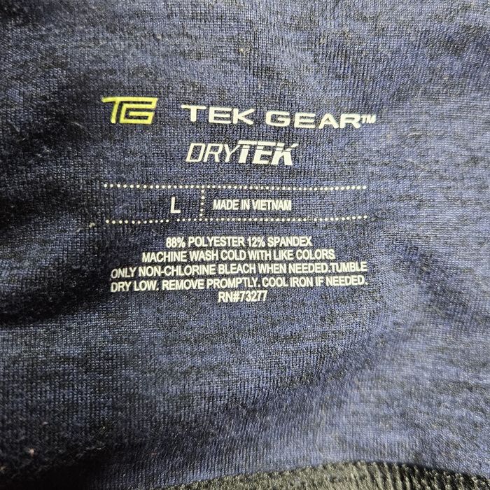 Tek Gear Womans Dry Tek Workout Pants Capri Leggings Black & White Size  Large