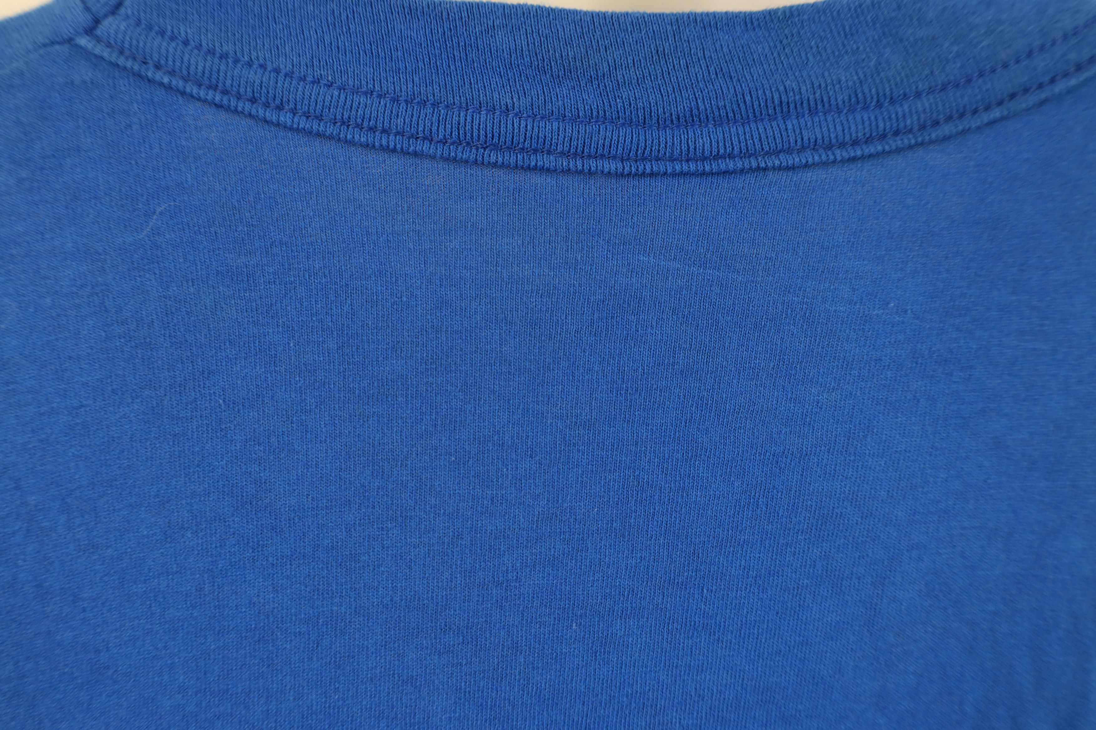Vintage Vintage 90s Streetwear Blank Cotton T-Shirt Royal Blue USA Size US XXL / EU 58 / 5 - 12 Thumbnail