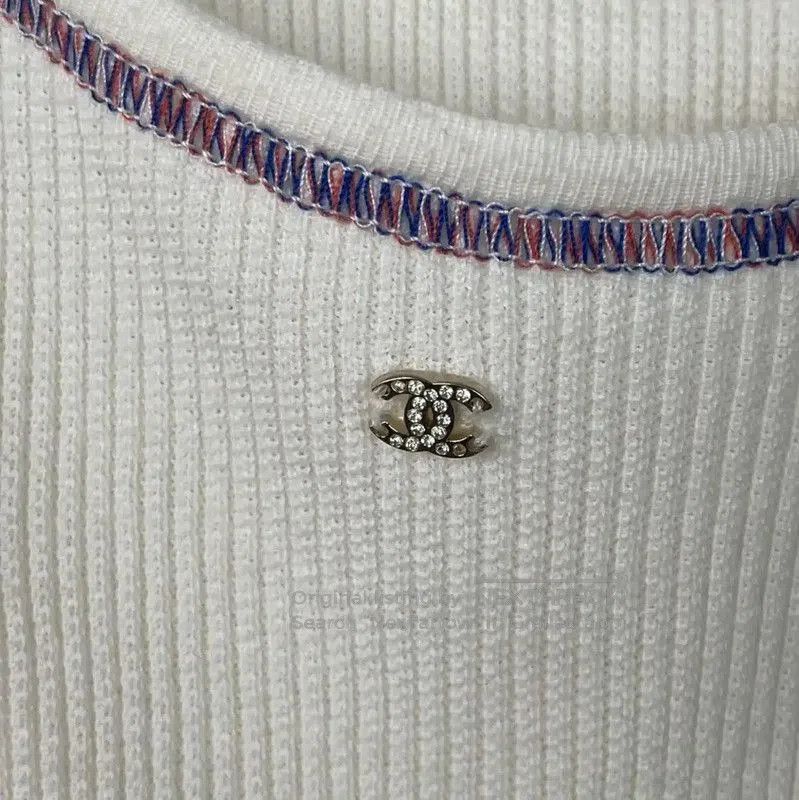 Chanel Chanel Summer White Women's Pullover . Size L / US 10 / IT 46 - 4 Thumbnail