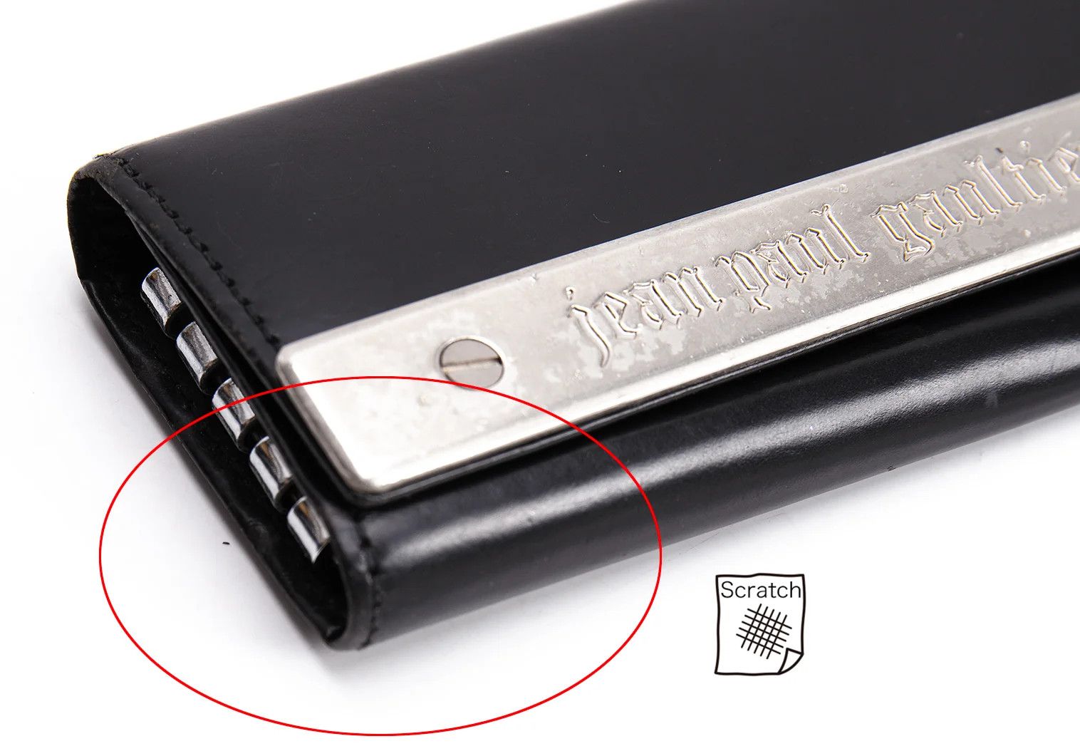 Jean Paul Gaultier Metal Plate Key Case in Black Size ONE SIZE - 6 Thumbnail
