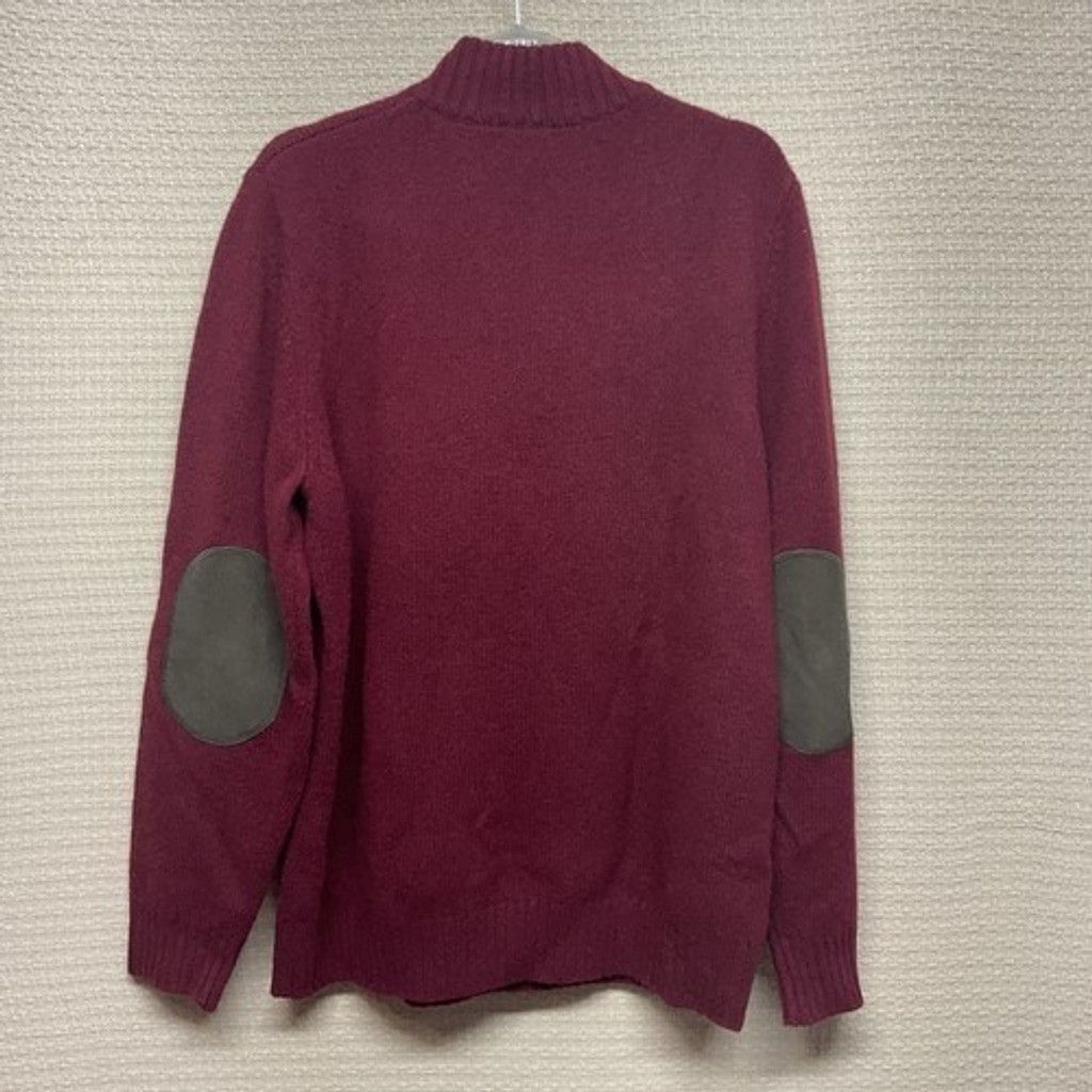 L.L. Bean L.L. Bean Elbow Patches Wool 1/4 Zip Sweater Men L Reg. Size US L / EU 52-54 / 3 - 6 Thumbnail