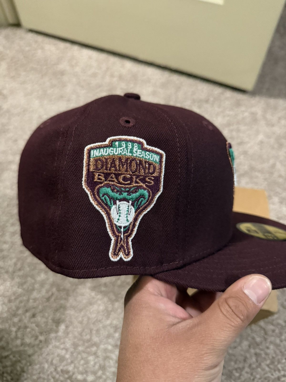Hat Club 7 3/8 Hat Club Arizona Diamondbacks 1998 Inaugural Season Size ONE SIZE - 3 Thumbnail