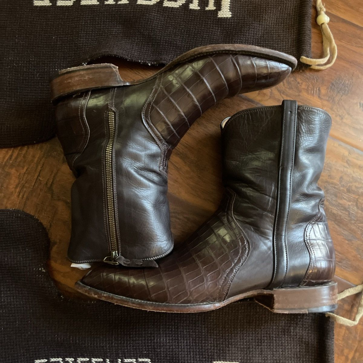 Lucchese Rare Lucchese Cowboy Boot 10 Elliot Nile crocodile Western Size US 10 / EU 43 - 8 Thumbnail