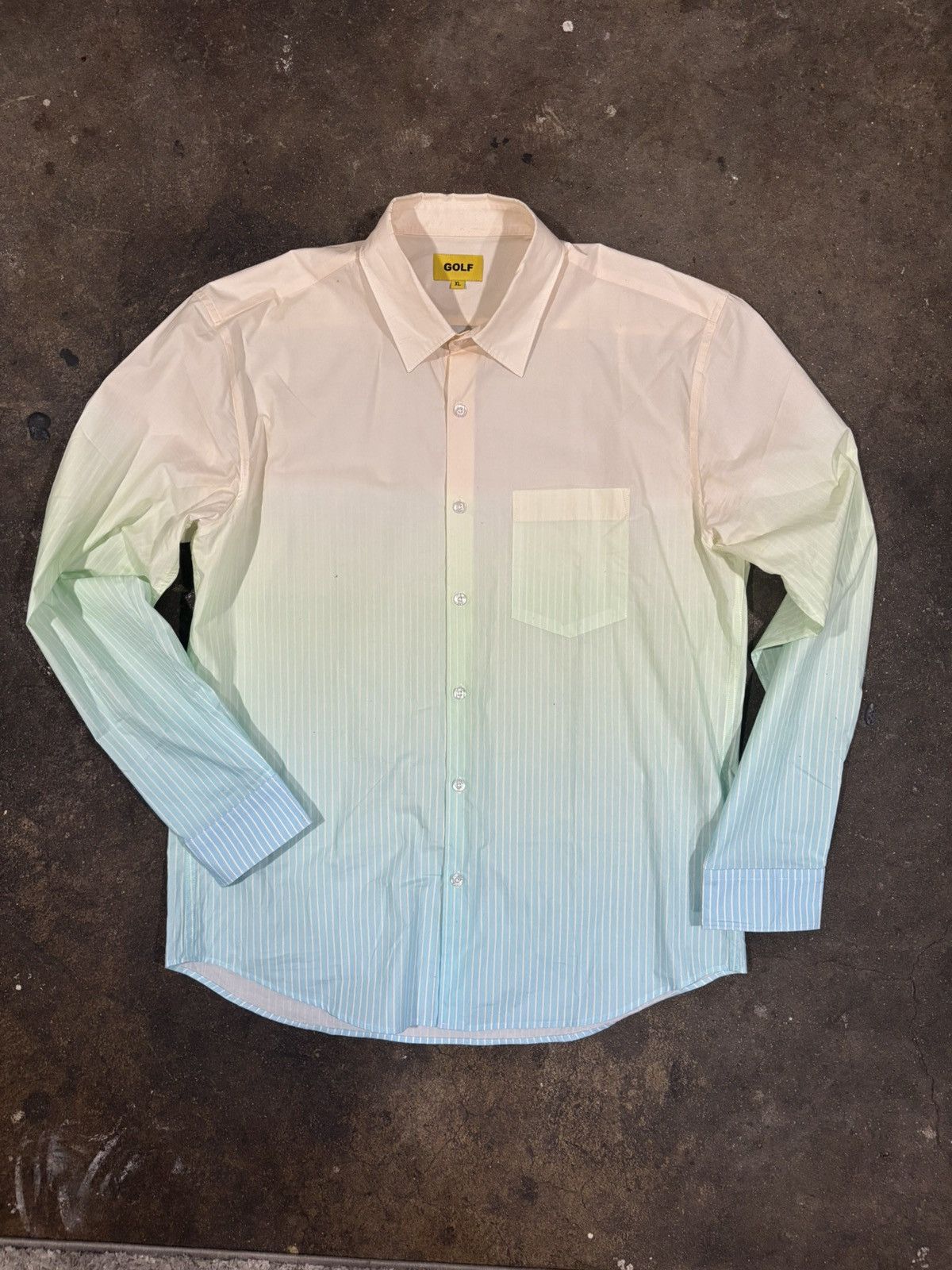 Golf Wang gradient pinstripe shirt