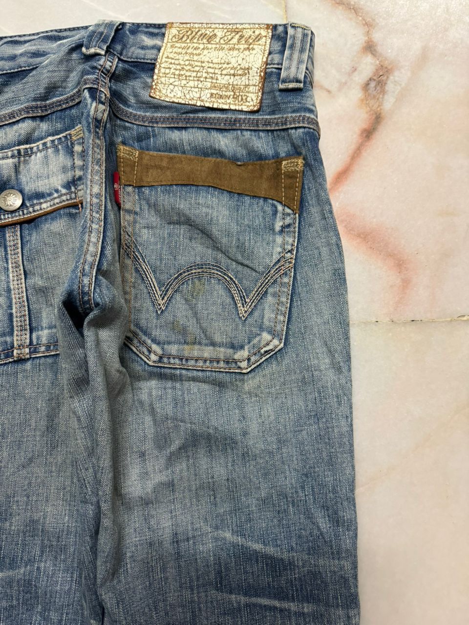 Edwin 💥Insane💥90s Style Edwin Blue Trip Rusty Mudwash Bushpants Size US 29 - 16 Thumbnail