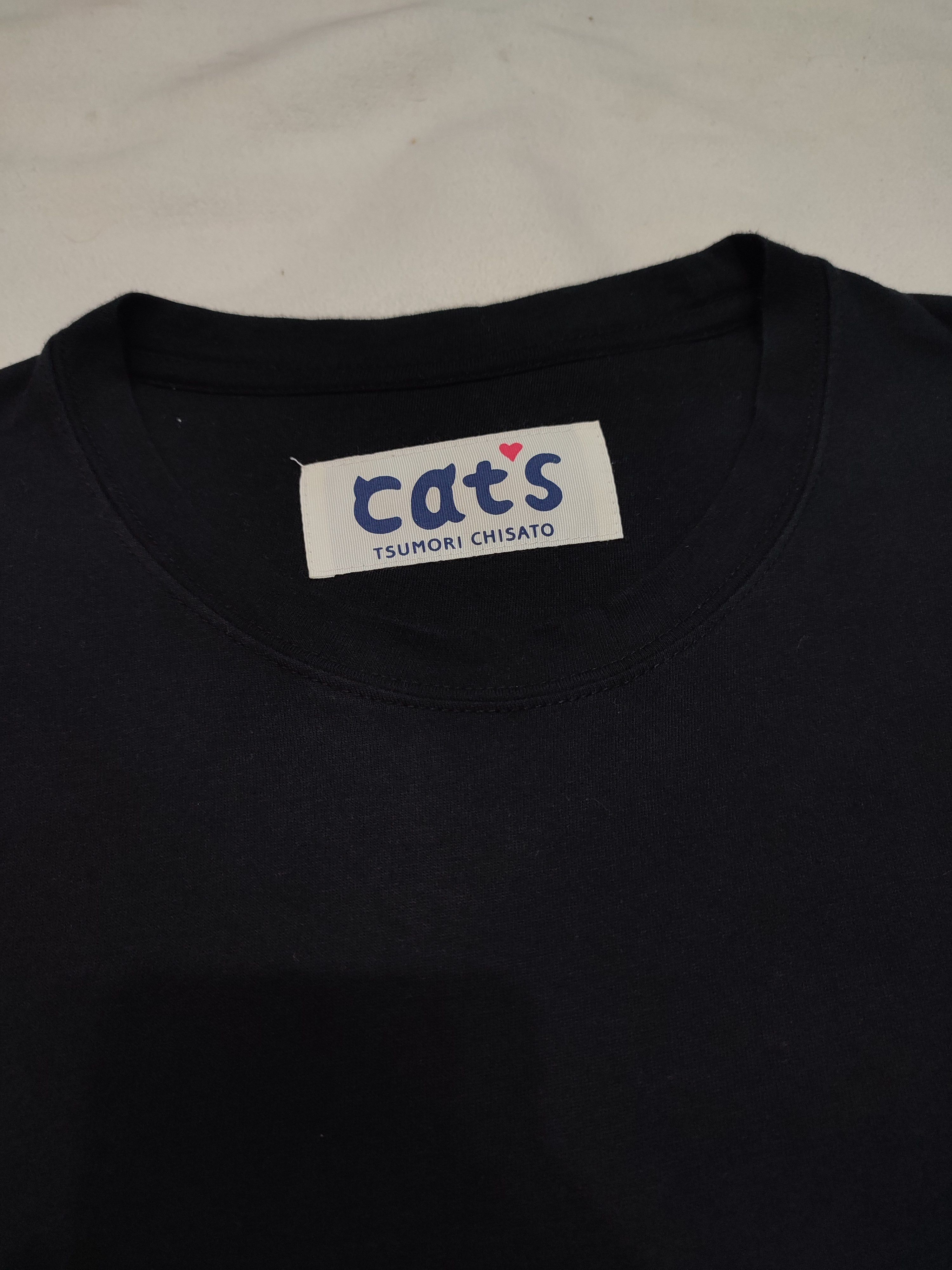 Tsumori Chisato DOPE🔥Tsumori Chisato🇯🇵 Cats Metalik Print Graphic Tshirt Size M / US 6-8 / IT 42-44 - 4 Thumbnail