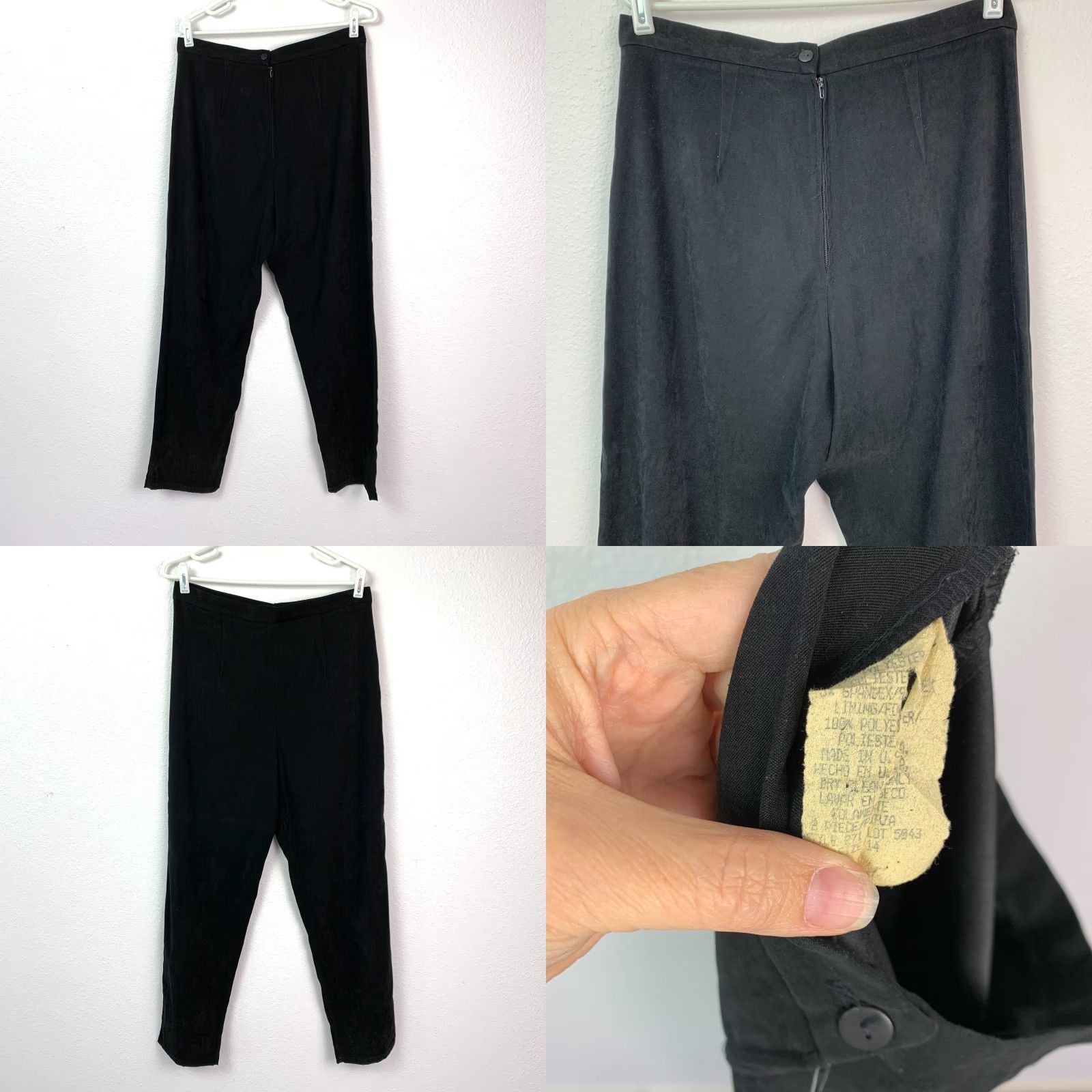 Vintage VINTAGE DJ Summers 80s Black Blazer Pants Suit Womens 14/Adult Regular 2-Piece Set Size 36" / US 14 / IT 50 - 8 Thumbnail