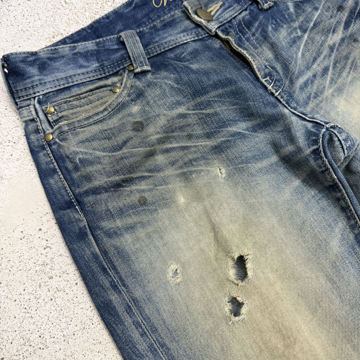 Vanquish Vanquish Muddy Distressed Whisker Denim Pants Size US 31 - 8 Thumbnail
