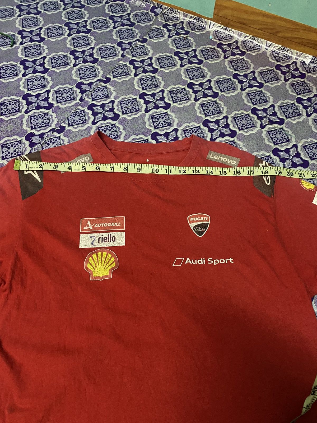 Audi × Ducati Official Ducati Lenovo Moto GP Team T Shirt by Alpinestars Size US L / EU 52-54 / 3 - 9 Thumbnail