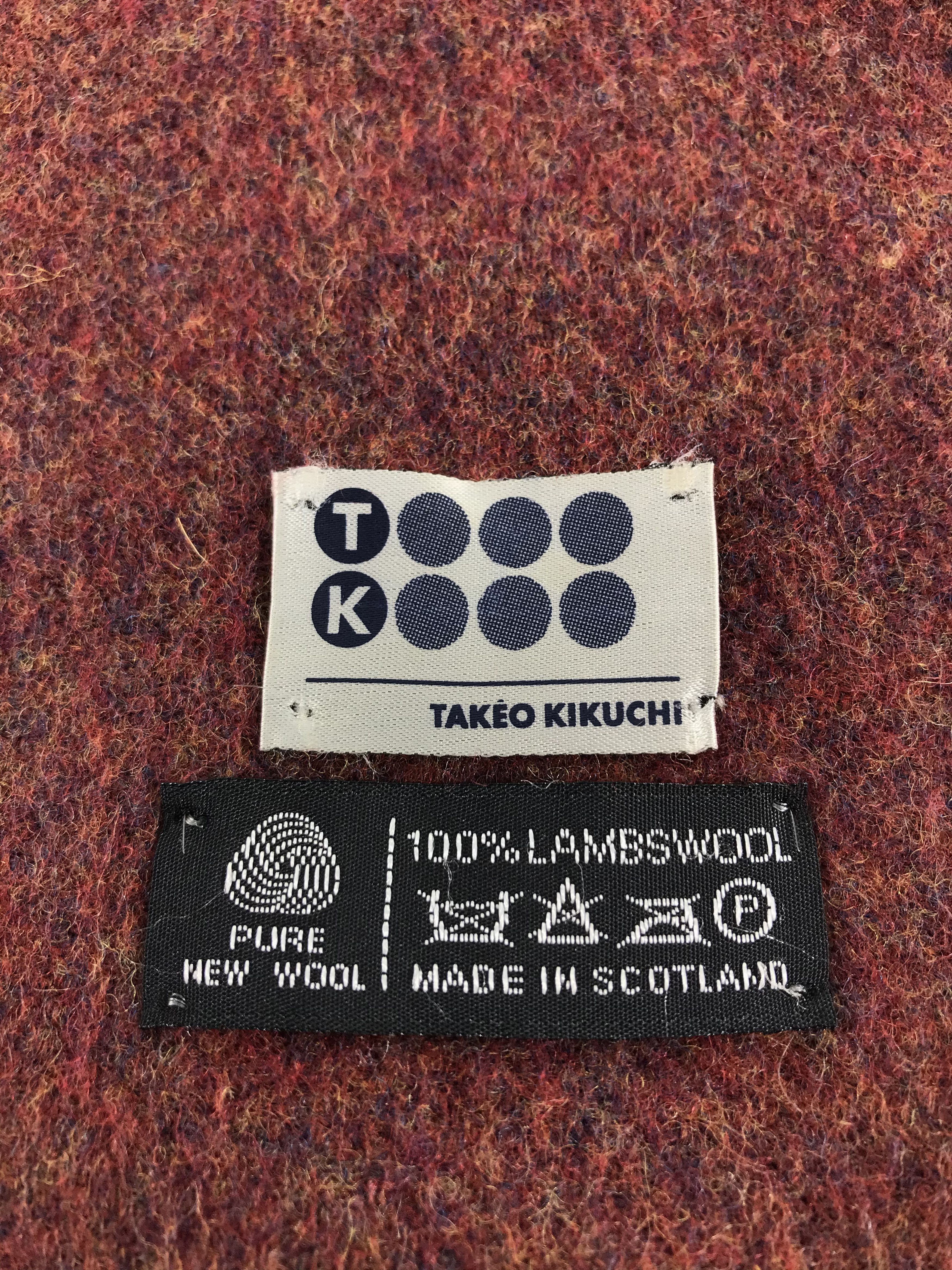 Takeo Kikuchi Takeo Kikuchi Wool Scarf Muffler V201 Size ONE SIZE - 4 Thumbnail