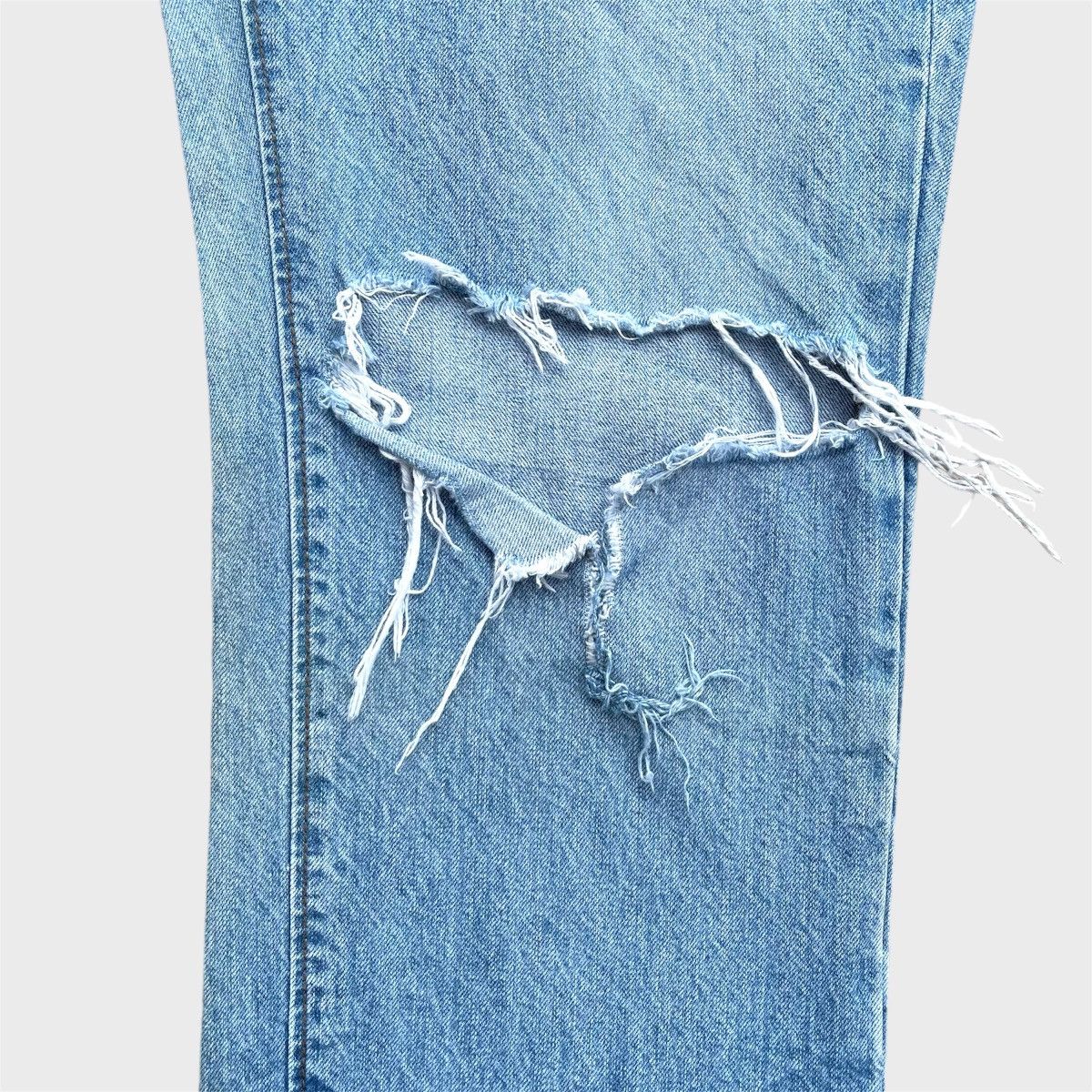 Jean 🔥 Gu Jeans Light Blue Distressed Denim W29 🔥 Size US 29 - 6 Thumbnail