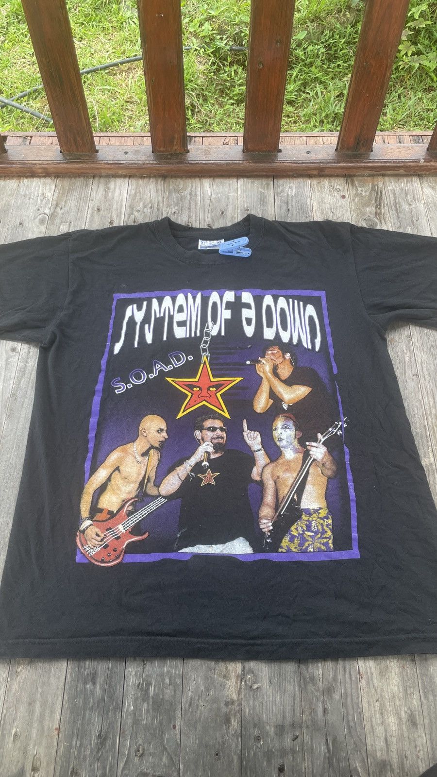 Band Tees Vintage 90s Band System Of A Down Size US XL / EU 56 / 4 - 1 Thumbnail