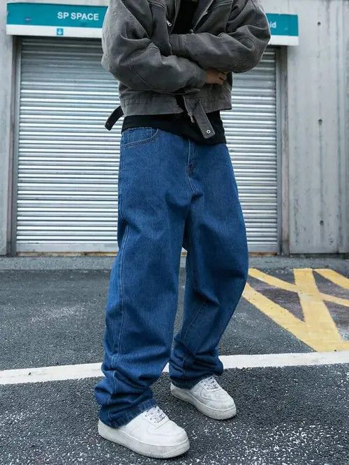 Japanese Brand × Vintage Washed Skate Baggy Denim Jeans Loose Fit Size US 34 / EU 50 - 4 Thumbnail