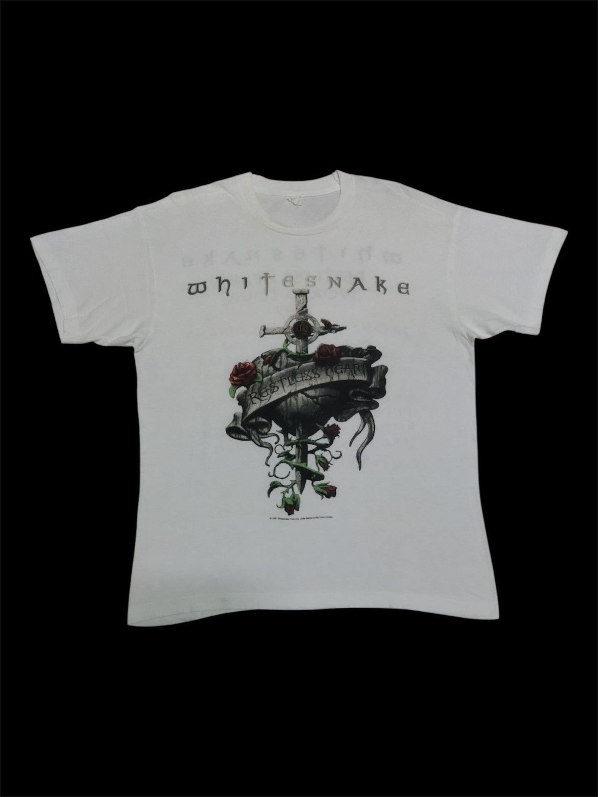 Band Tees Vintage 1997 White Snake Band Rock T Shirt Size US L / EU 52-54 / 3 - 1 Thumbnail