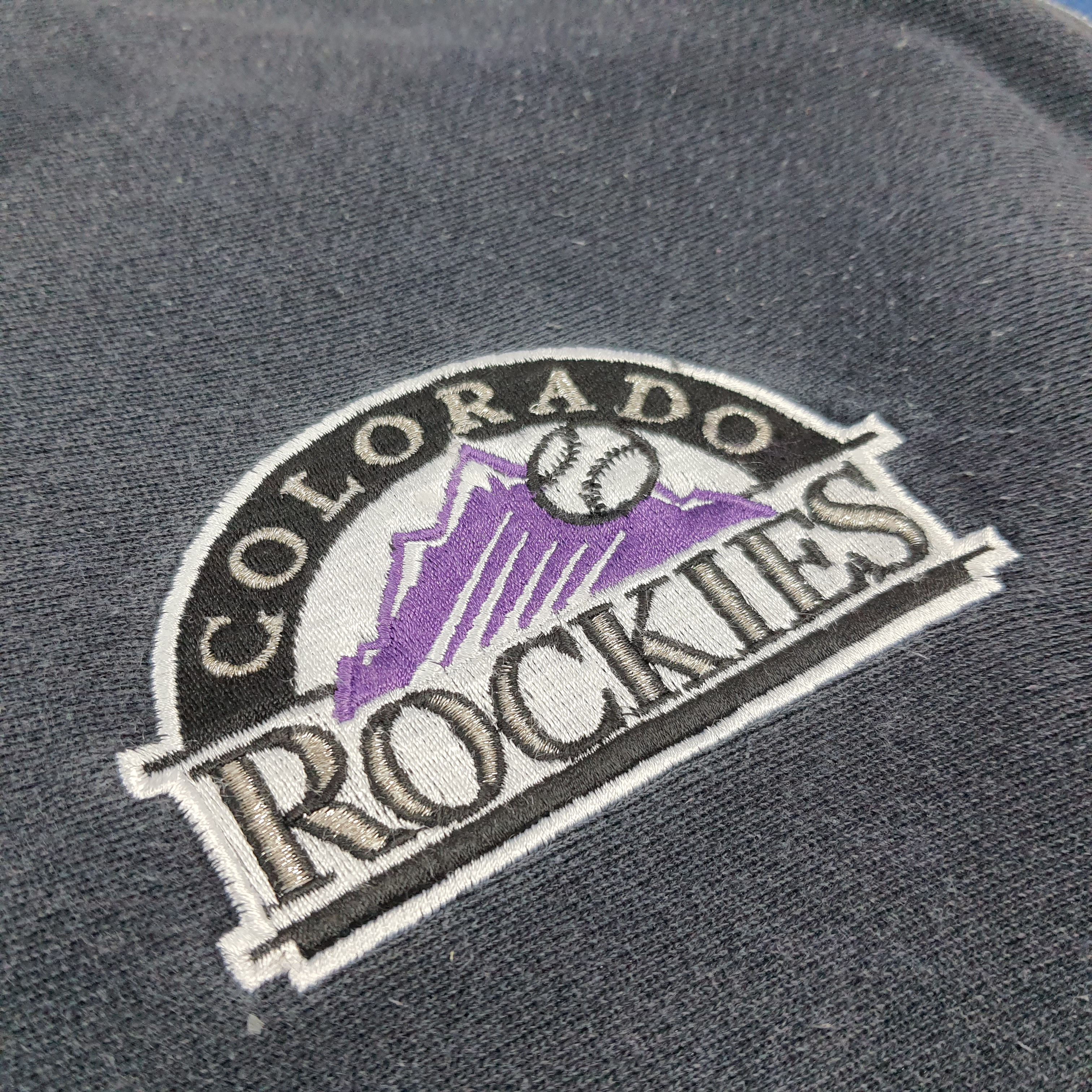 The Game 90s Colorado Rockies Sweatshirt Retro MLB Baseball C290N7 Size US L / EU 52-54 / 3 - 2 Thumbnail