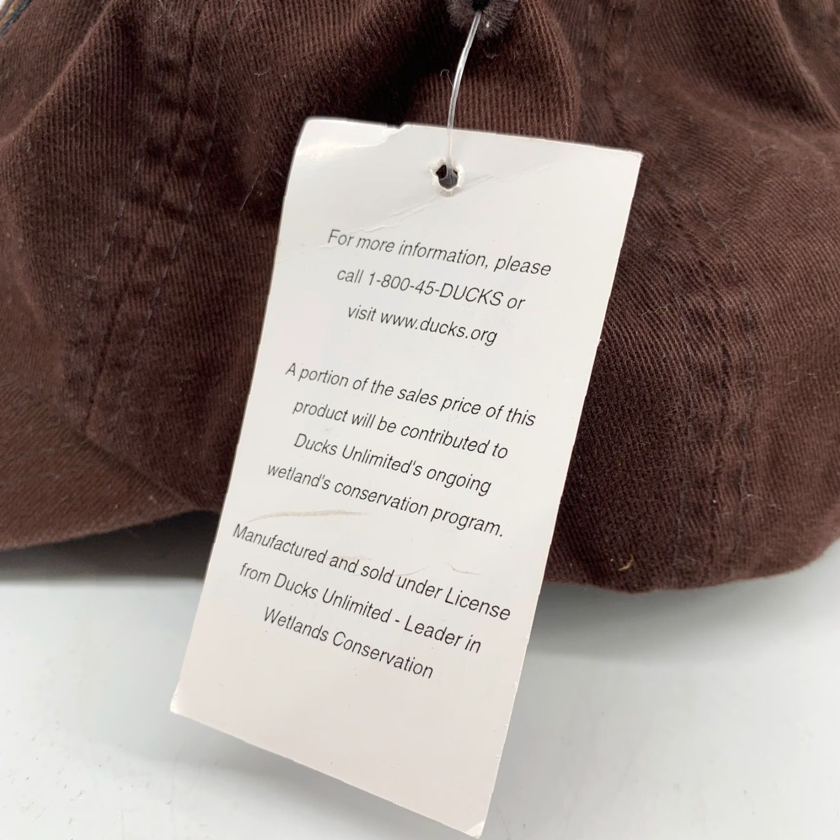 Vintage Ducks Unlimited Baseball Cap Men's Brown Adjustable Strap One Size NWT Cap Outdoor Casual Hat Size ONE SIZE - 4 Thumbnail
