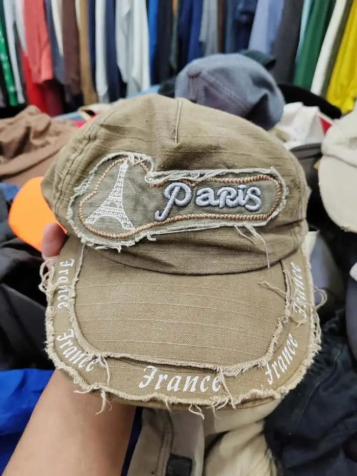 Vintage Vintage Paris Distressed Style Cap Hat Size ONE SIZE - 1 Thumbnail