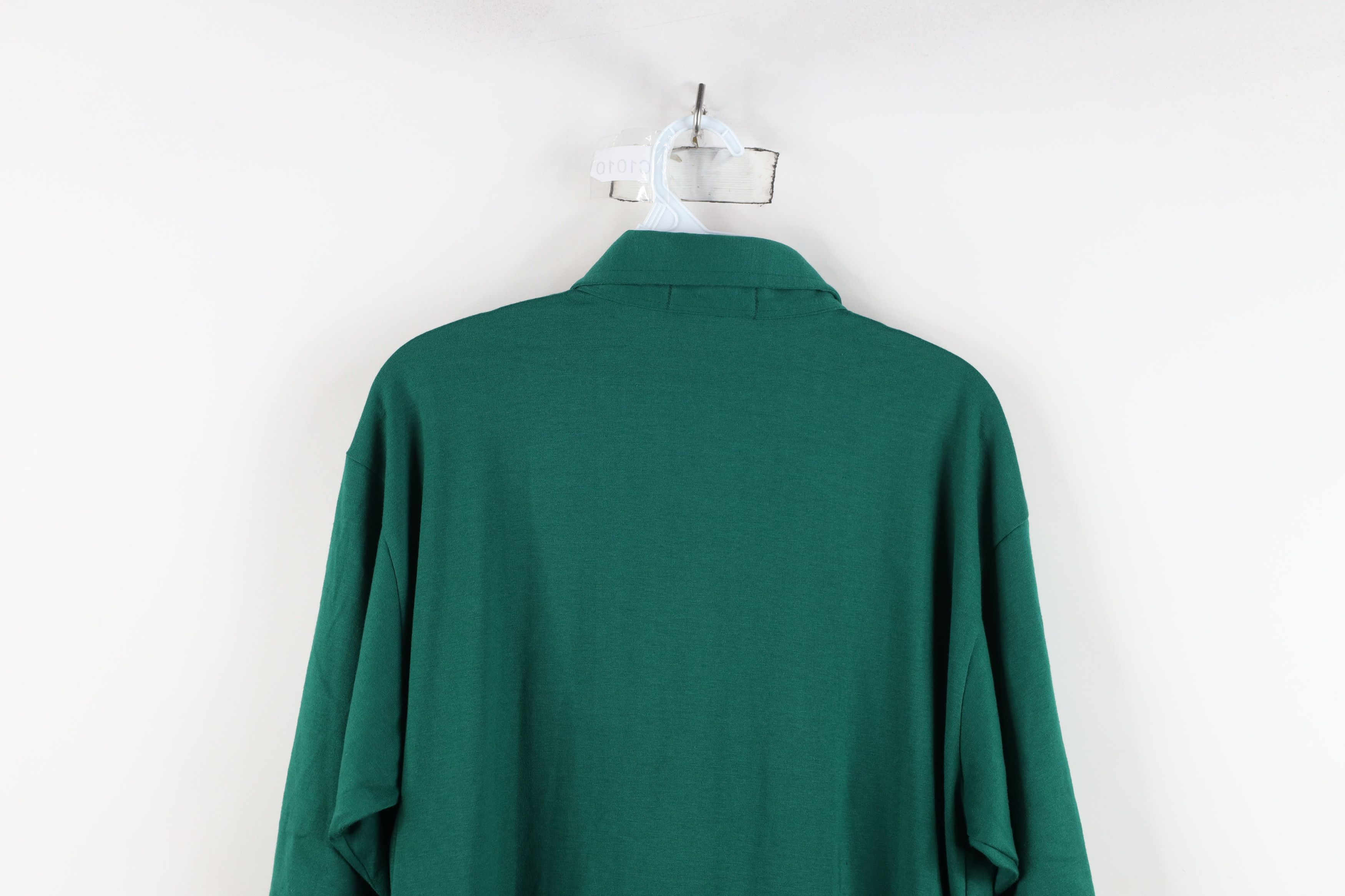 Vintage Vintage 70s Streetwear Collared Golf Polo Shirt Green USA Size US XL / EU 56 / 4 - 13 Thumbnail