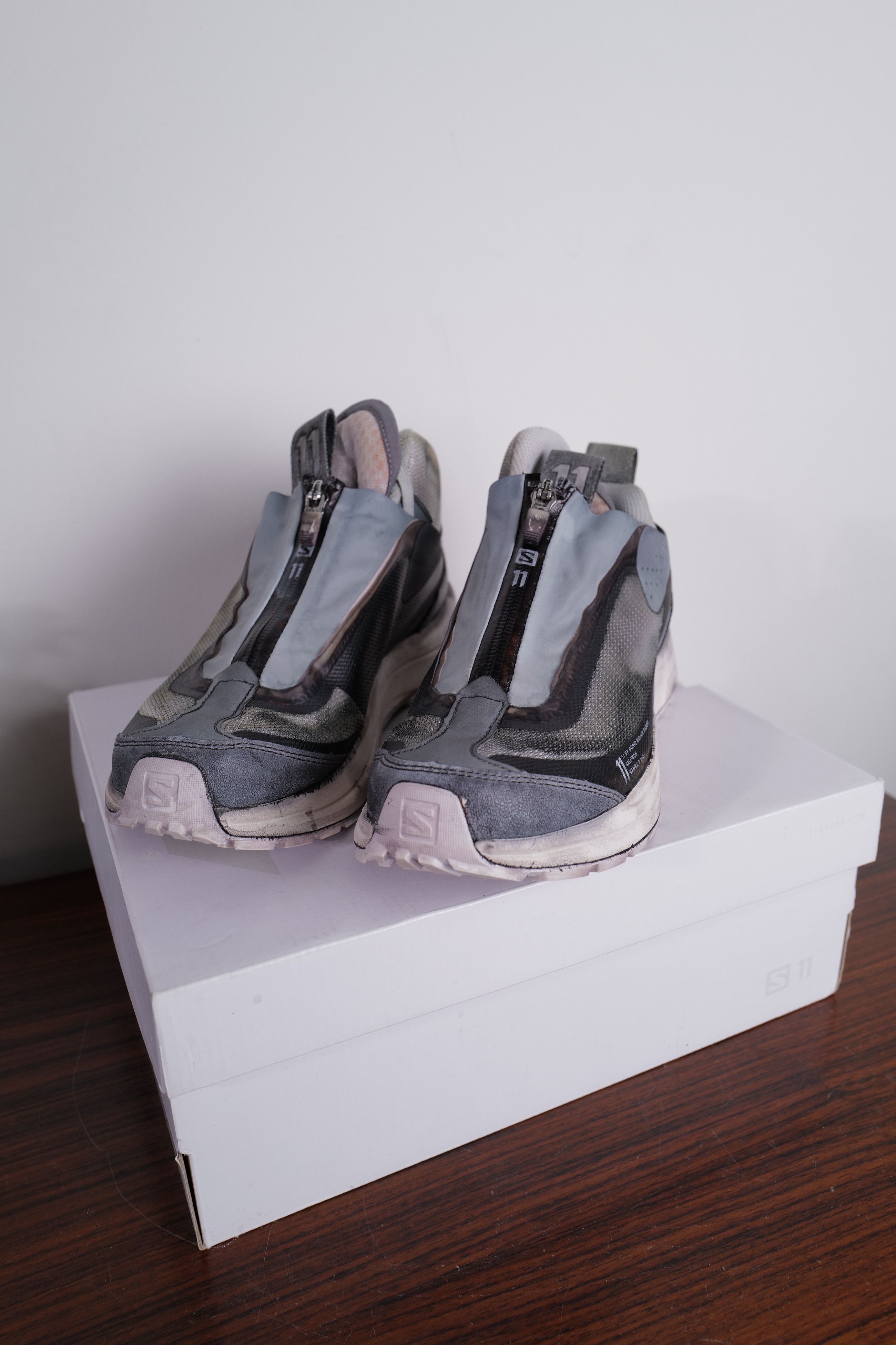 Boris Bidjan Saberi WHITE-PATINA GREY Size US 8.5 / IT 38.5 - 21 Thumbnail