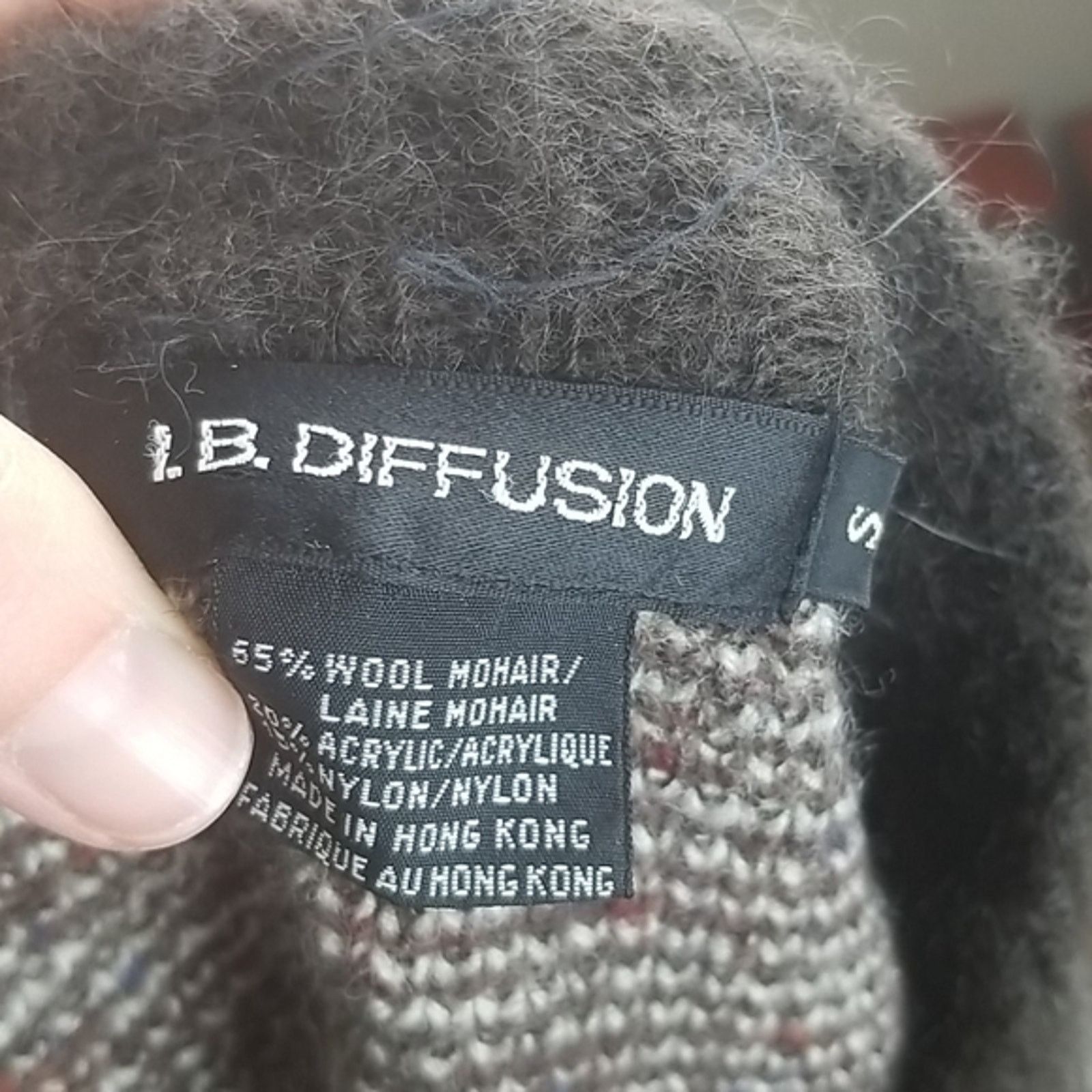 Dragon Diffusion Vintage IB Diffusion Womens Mohair Cardigan Sweater Wool S Size S / US 4 / IT 40 - 6 Thumbnail