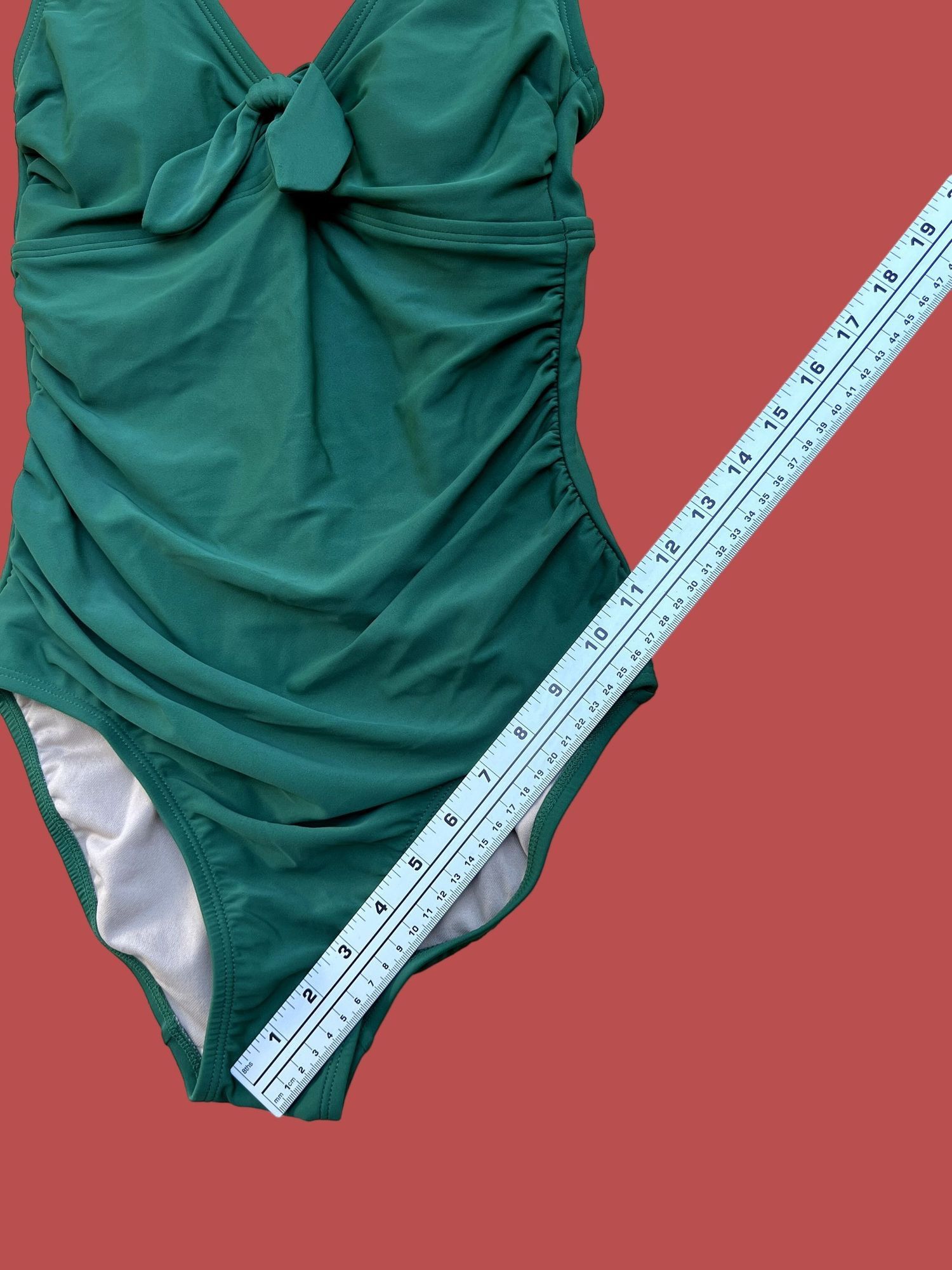 Other Kona Sol - Women's Tie-Front One Piece Swimsuit - Green - S Size ONE SIZE - 6 Thumbnail
