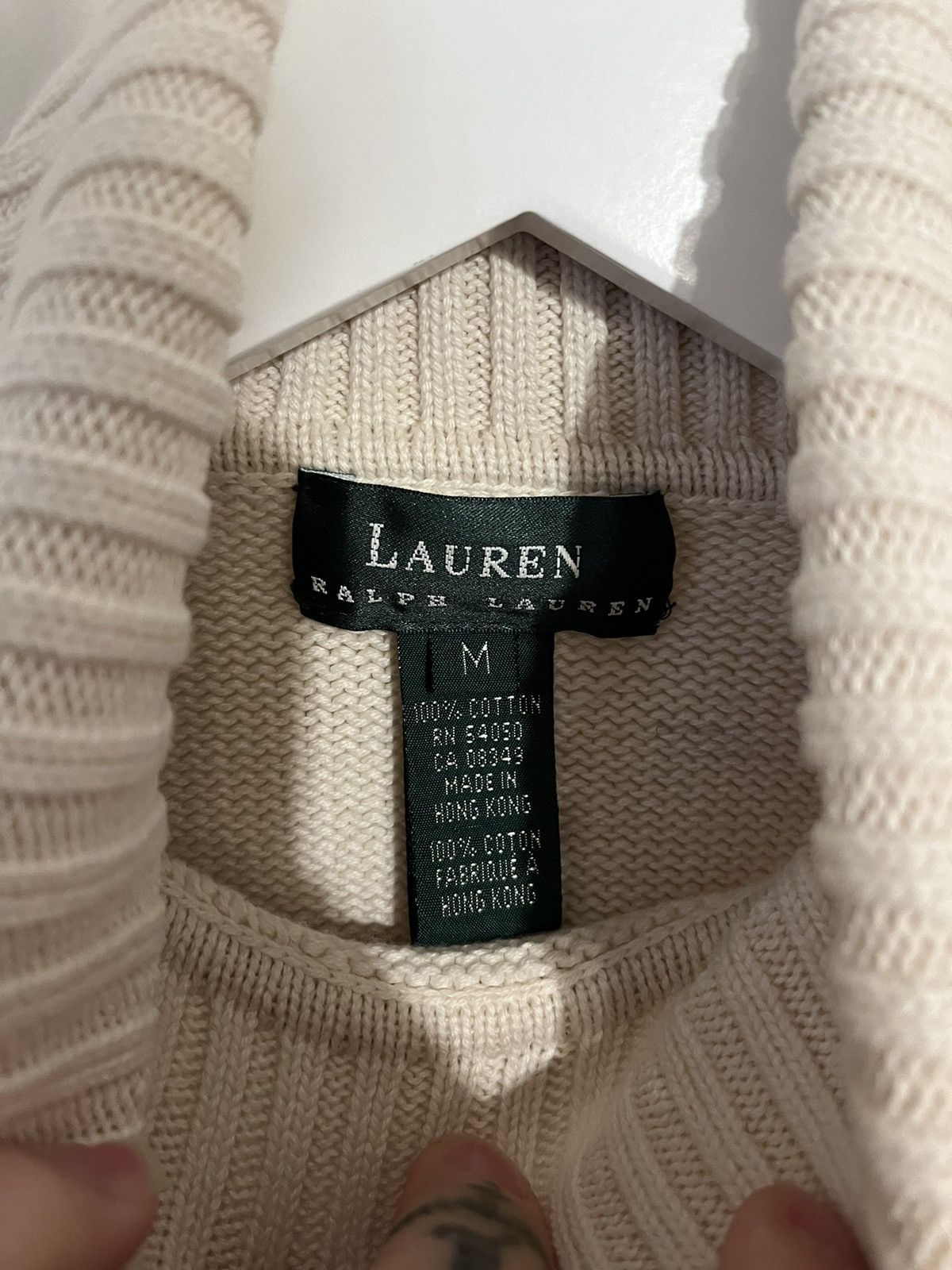 Polo Ralph Lauren Polo Ralph Lauren “L” Sweater Y2K VTG Handmade Knit Sweater Size US M / EU 48-50 / 2 - 6 Thumbnail