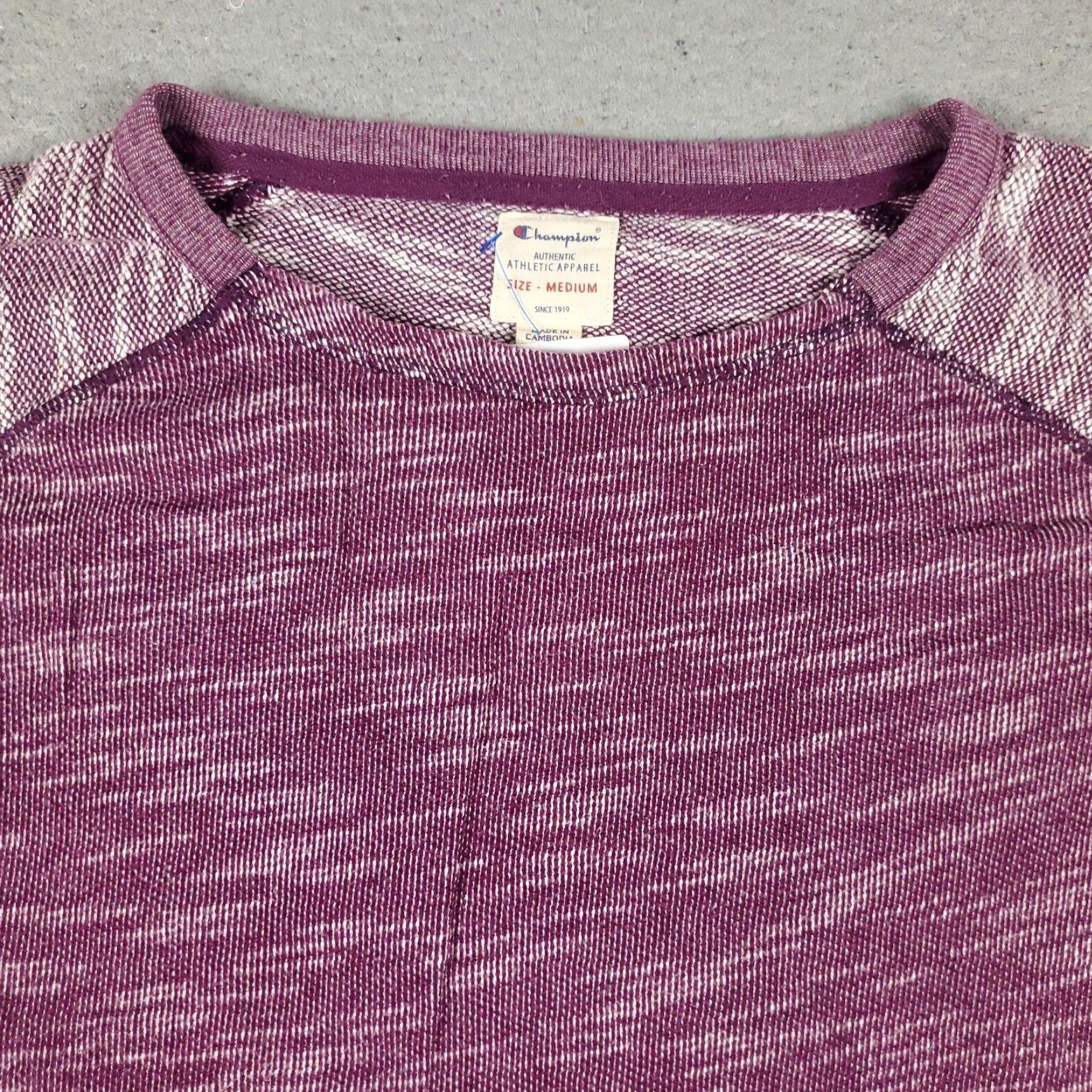 Champion VINTAGE Champion Women's Sweater Pullover M Purple Knit's Logo Casual Fall Winter Size M / US 6-8 / IT 42-44 - 2 Thumbnail