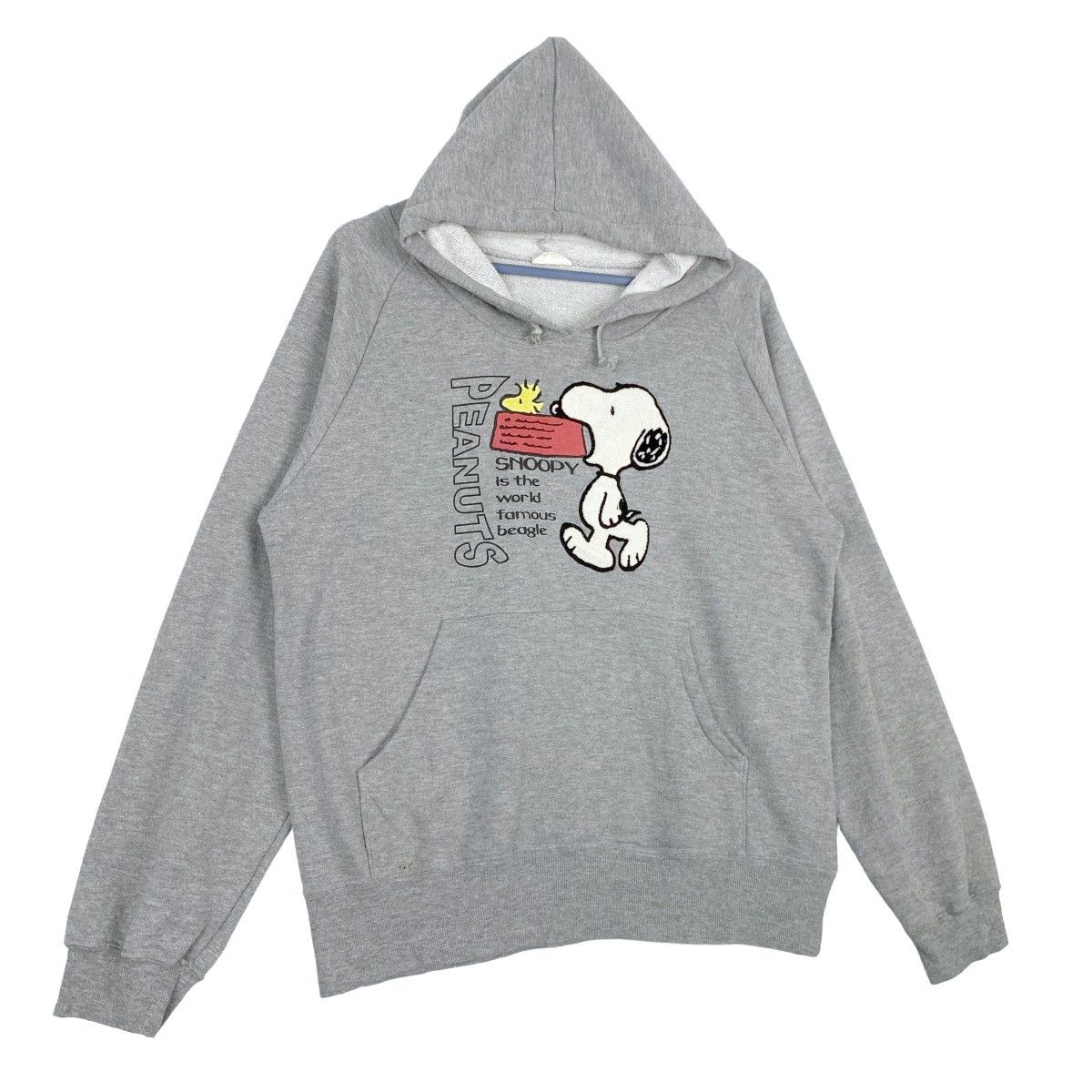 Peanuts × Vintage Vintage Peanuts Snoopy Printed Hoodie Gray Pullover Size US L / EU 52-54 / 3 - 2 Thumbnail