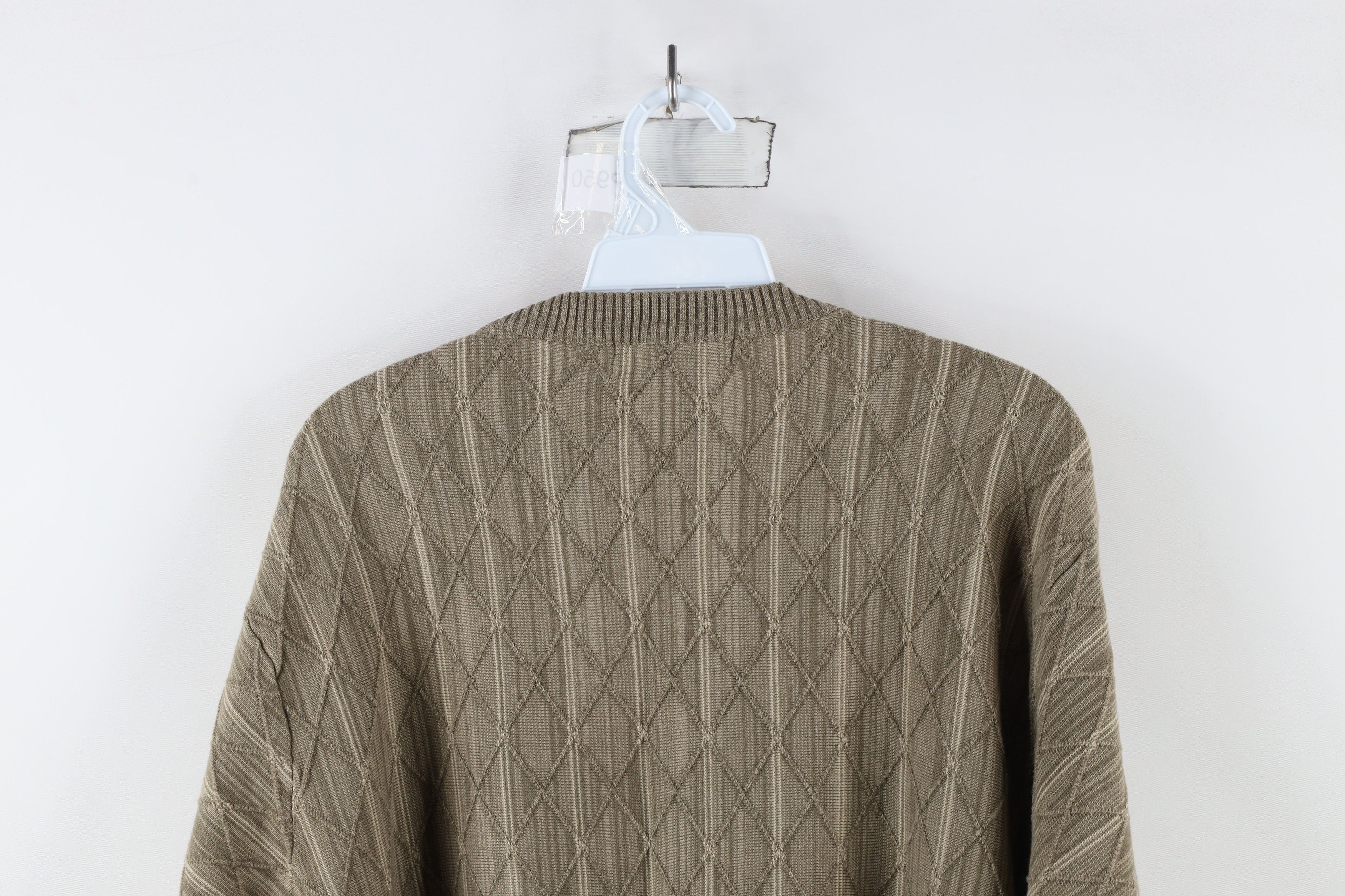Vintage Vintage 90s Coogi Style Diamond Knit Crewneck Sweater Size US L / EU 52-54 / 3 - 8 Thumbnail