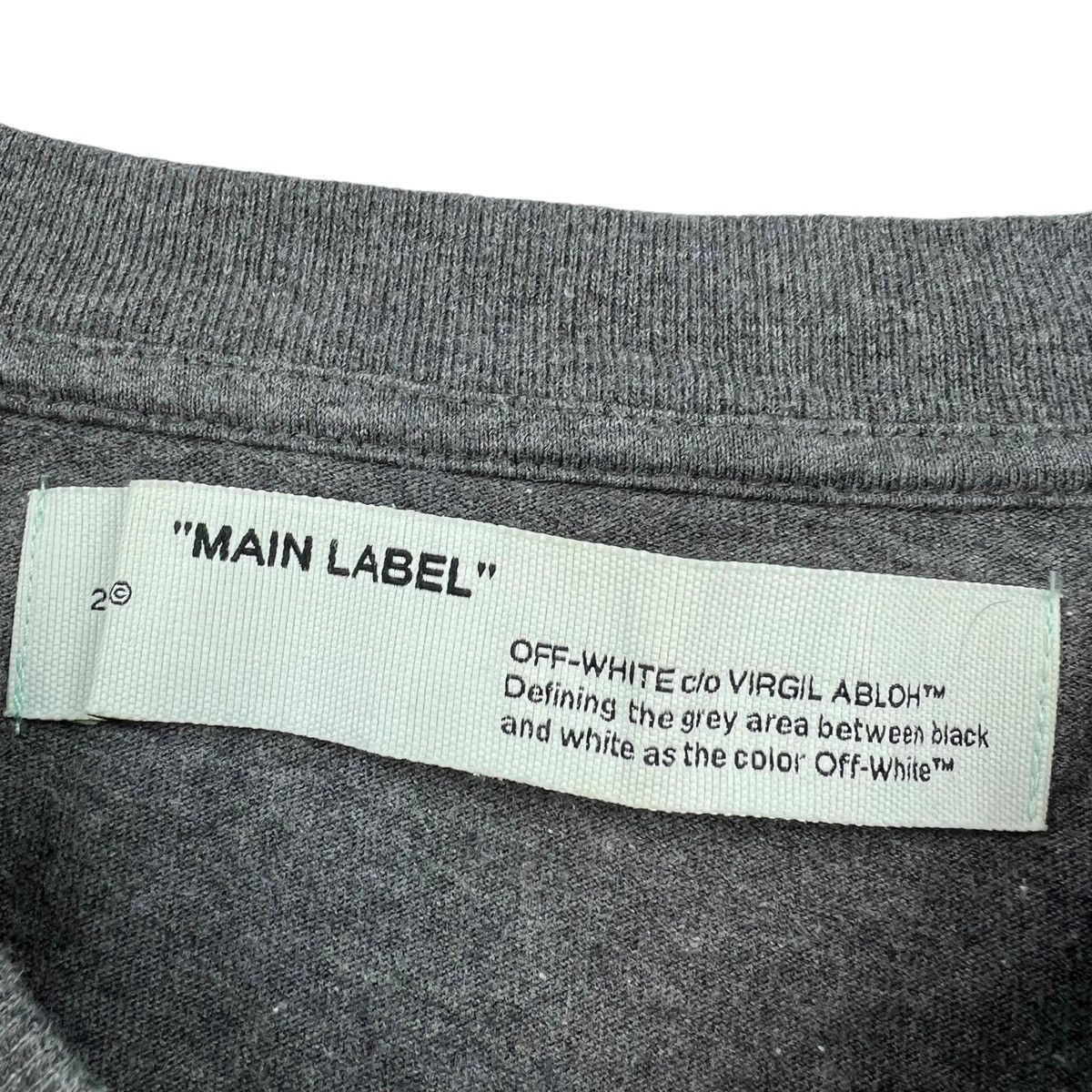 Off-White Off-White Cutout Arrows Grey T Shirt Size US M / EU 48-50 / 2 - 4 Thumbnail