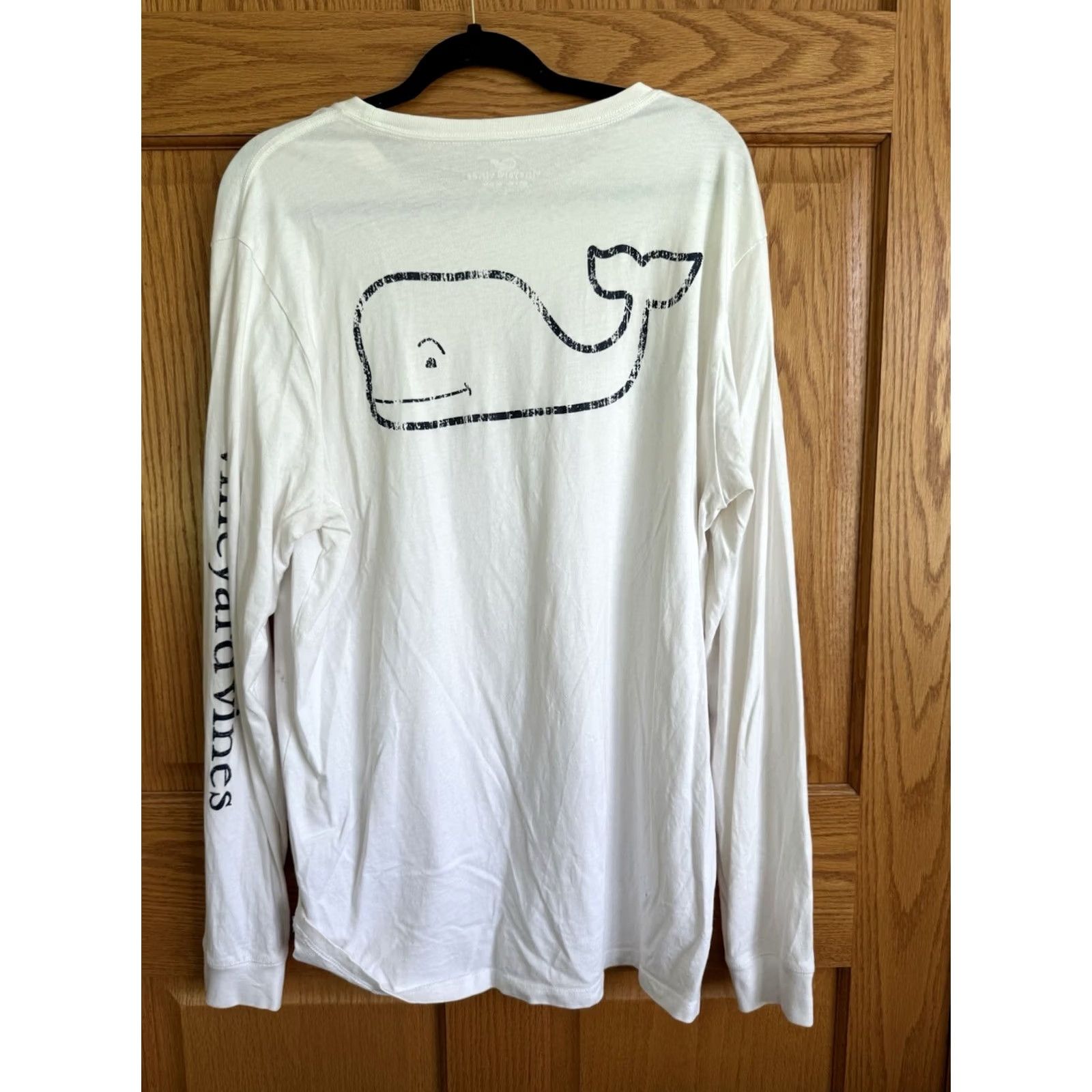 Vineyard Vines Vineyard Vines Mens Large White Long Sleeve Pocket Whale T-Shirt Coastal Beach Boating Size US L / EU 52-54 / 3 - 2 Thumbnail