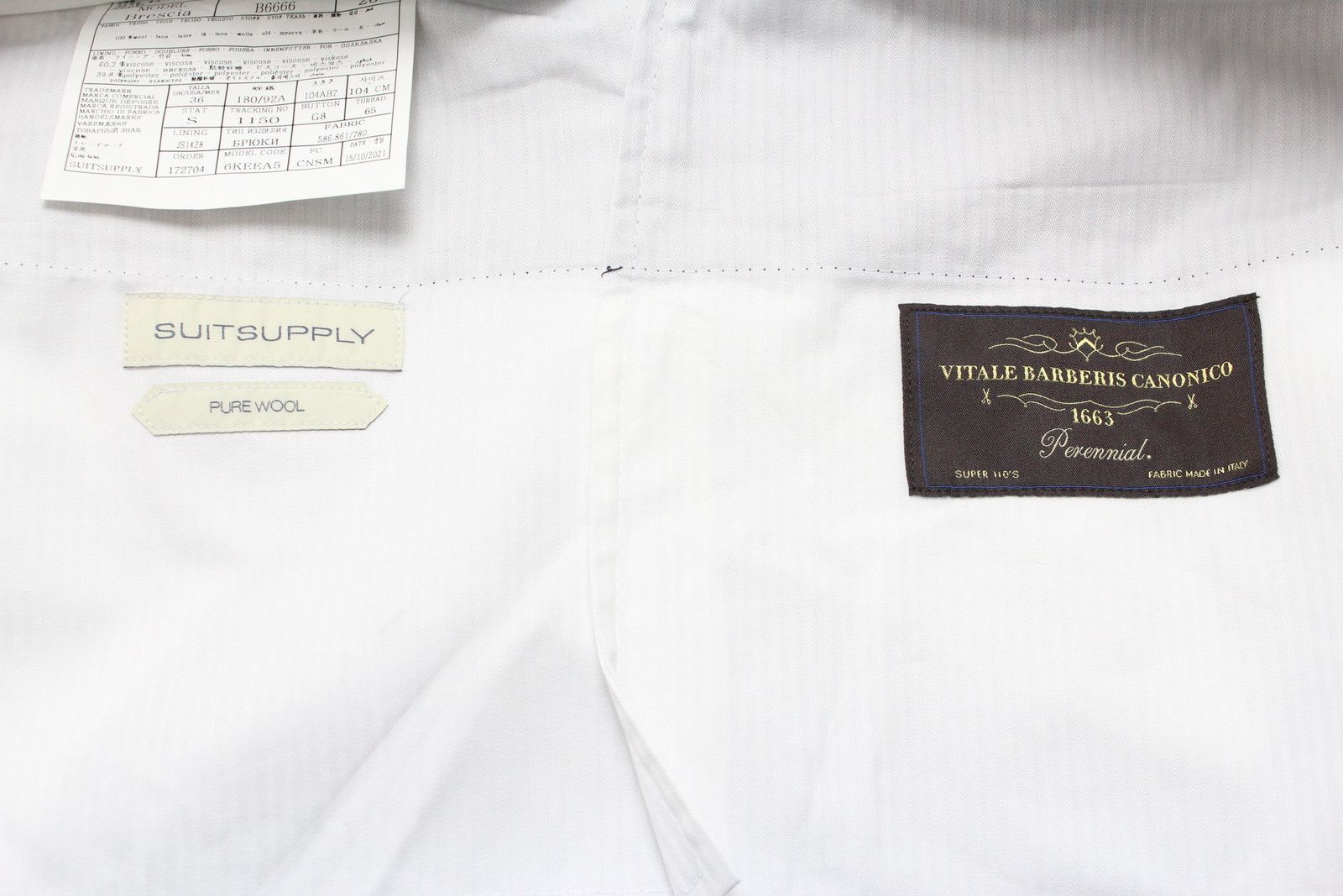 Suitsupply SUITSUPPLY Lazio Brescia Suit Men's UK 42 / UK 36S Size 36S - 10 Thumbnail