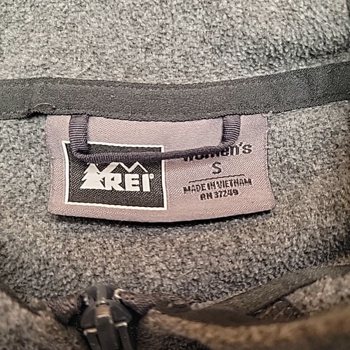 Vintage REI Co Op Fleece Jacket Women S Gray Full Zip 100% Polyester Fleece Hoodie Jacket Size S / US 4 / IT 40 - 3 Thumbnail