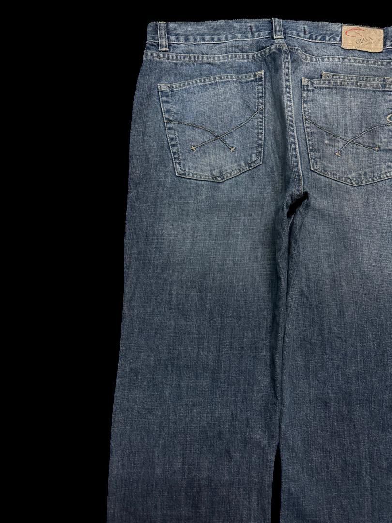 Japanese Brand BAGGY Guga 🇯🇵 Jeans Rusty Mudwash Sick Style Distressed Jean Size US 33 - 15 Thumbnail