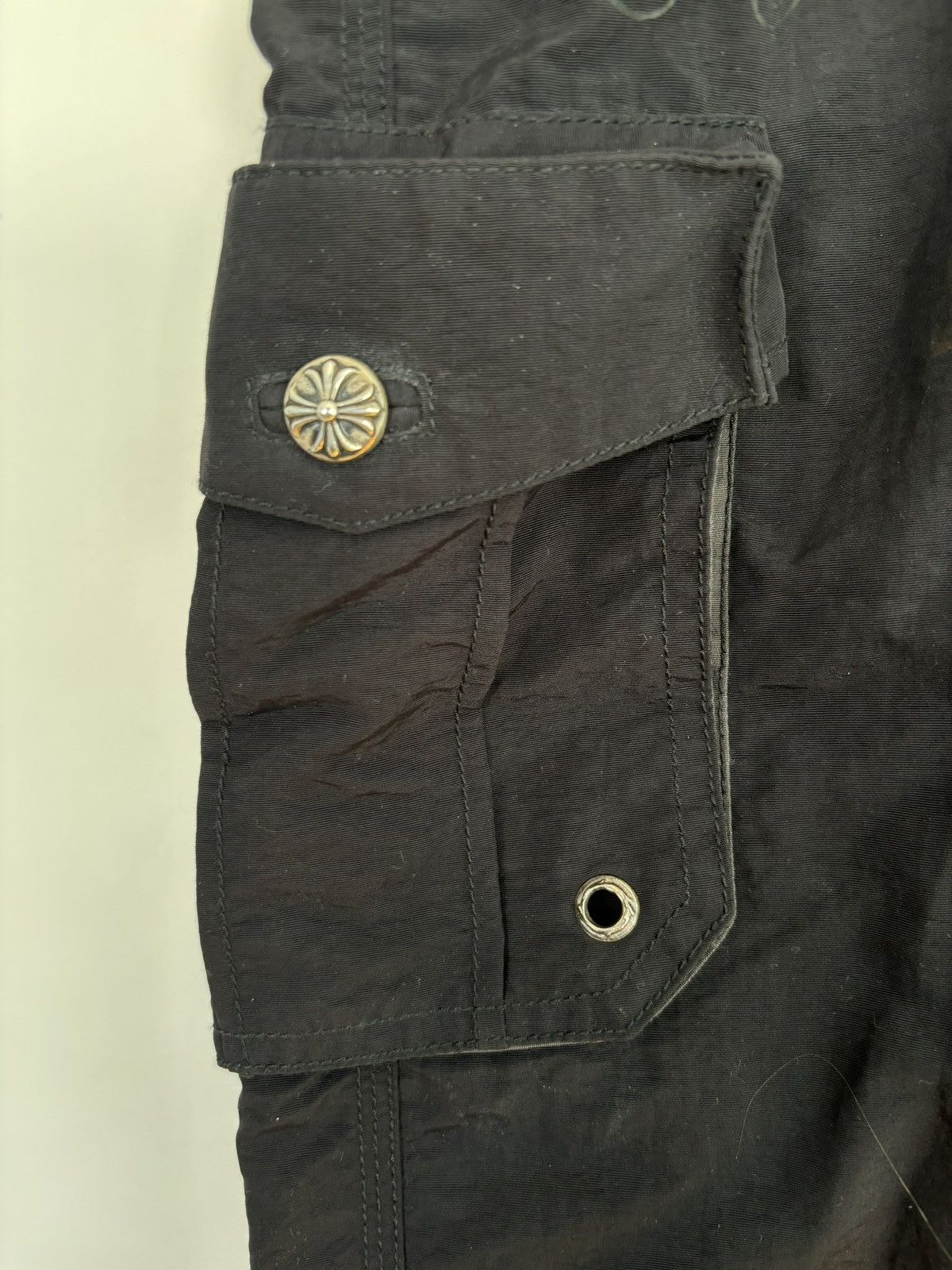 Chrome Hearts 🚭CHROME GRAIL🚭2008 JAPAN EXCLUSIVE LEATHER PATCH Shorts Size US 36 / EU 52 - 4 Thumbnail