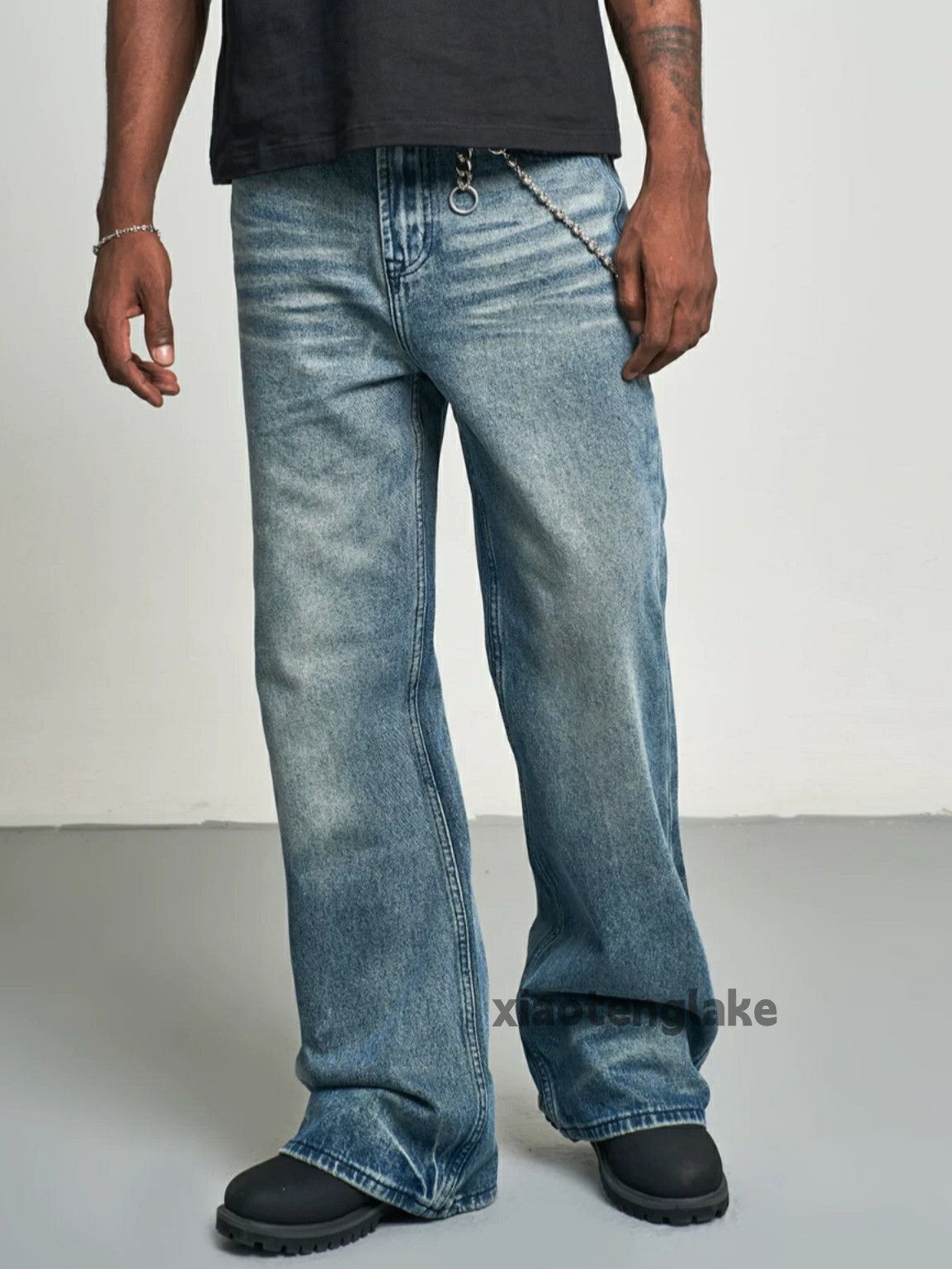 Jean × Vintage washed faded cleanfit yuppie y2k bootcut flared jeans Size US 32 / EU 48 - 1 Thumbnail