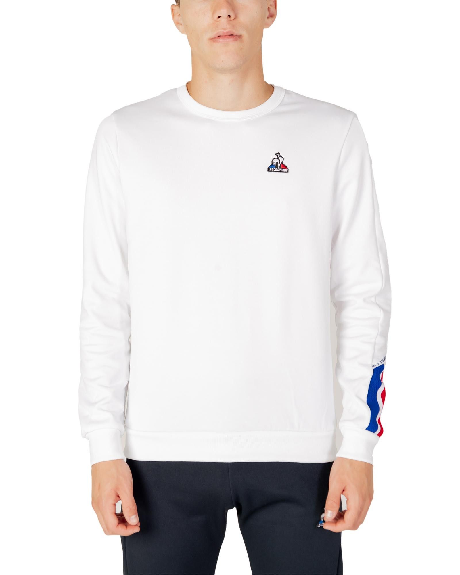 image of Le Coq Sportif Plain Sweatshirt in White, Men's (Size XL)