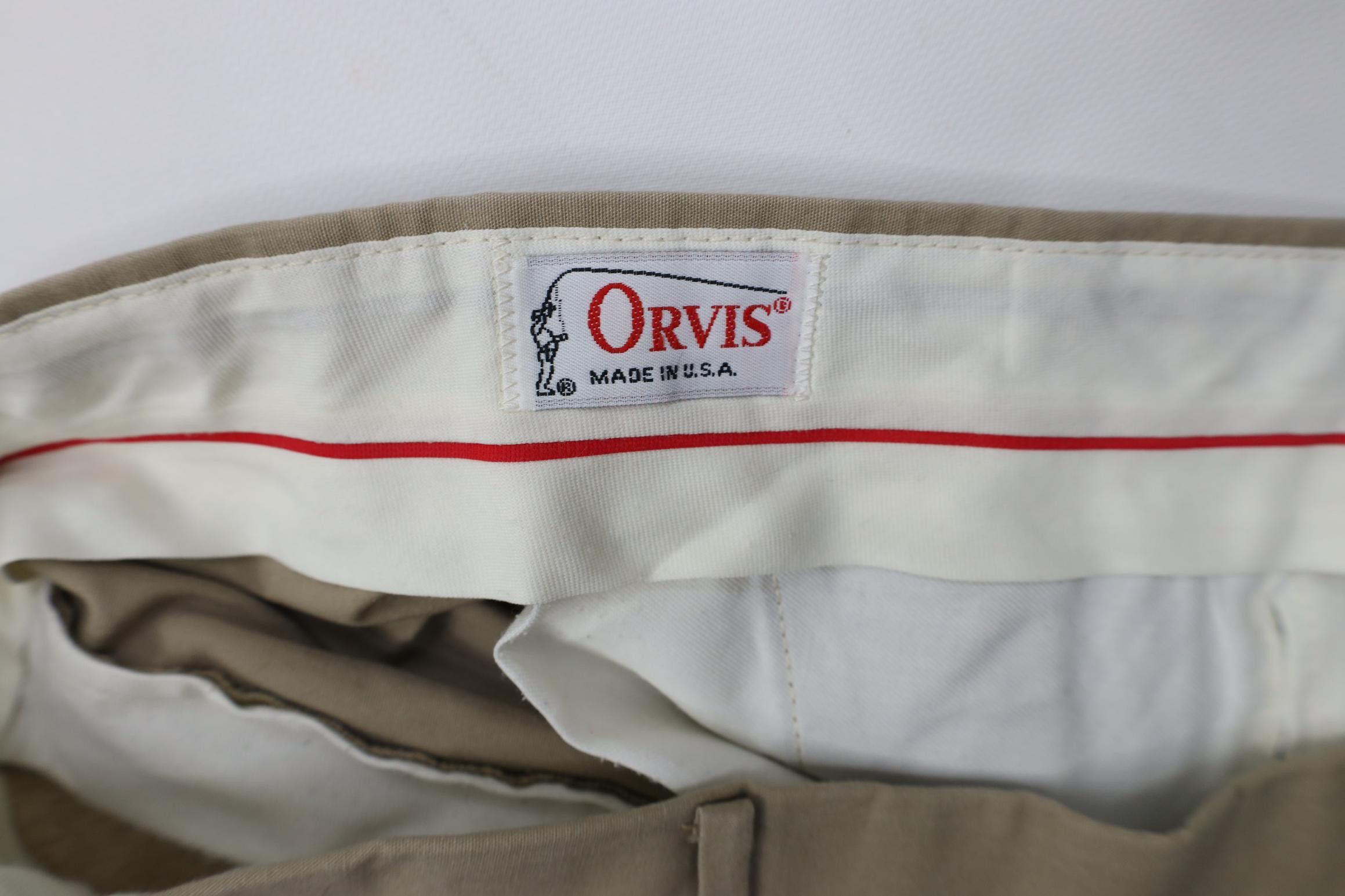 Orvis Vintage 70s Orvis Flared Wide Leg Chino Pants Beige USA Size US 38 / EU 54 - 10 Thumbnail