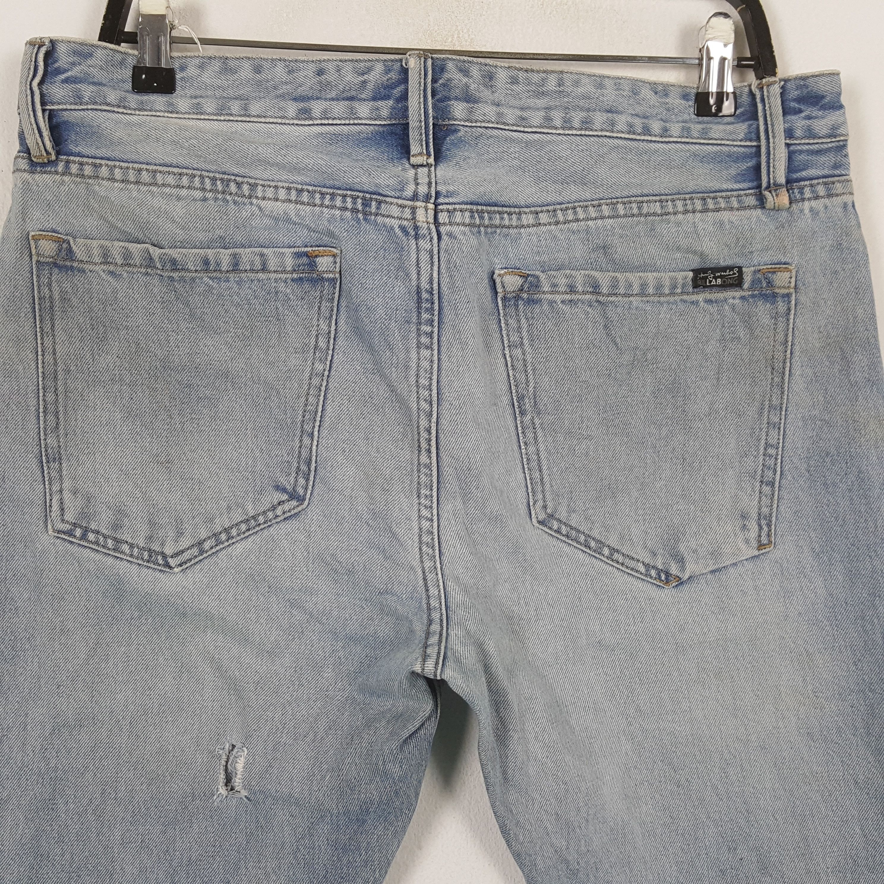 Andy Warhol X Billabong Streetwear Distressed Jeans