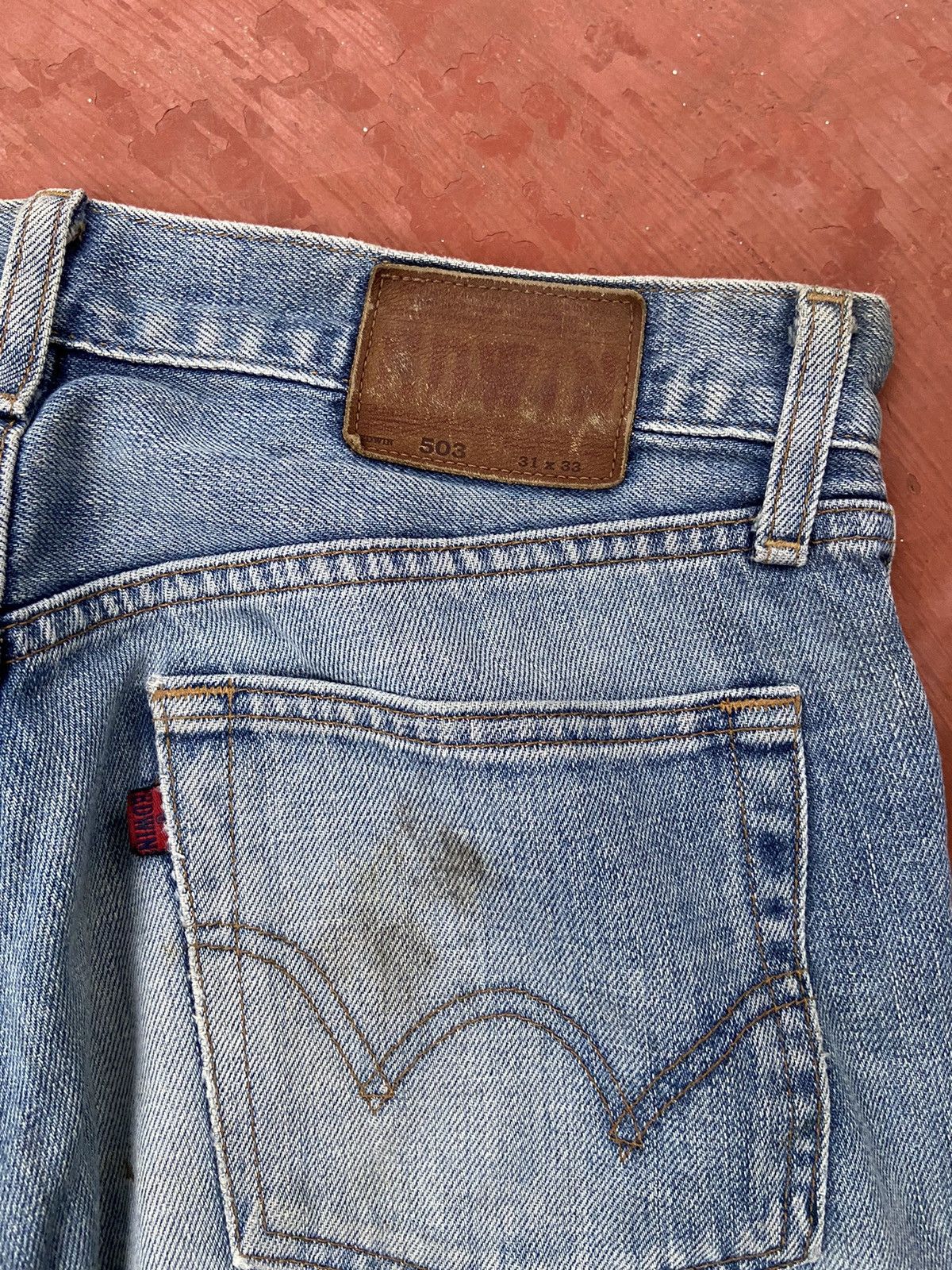 Edwin 🔥 Vintage Edwin jeans Distressed street fashion Size US 31 - 9 Thumbnail