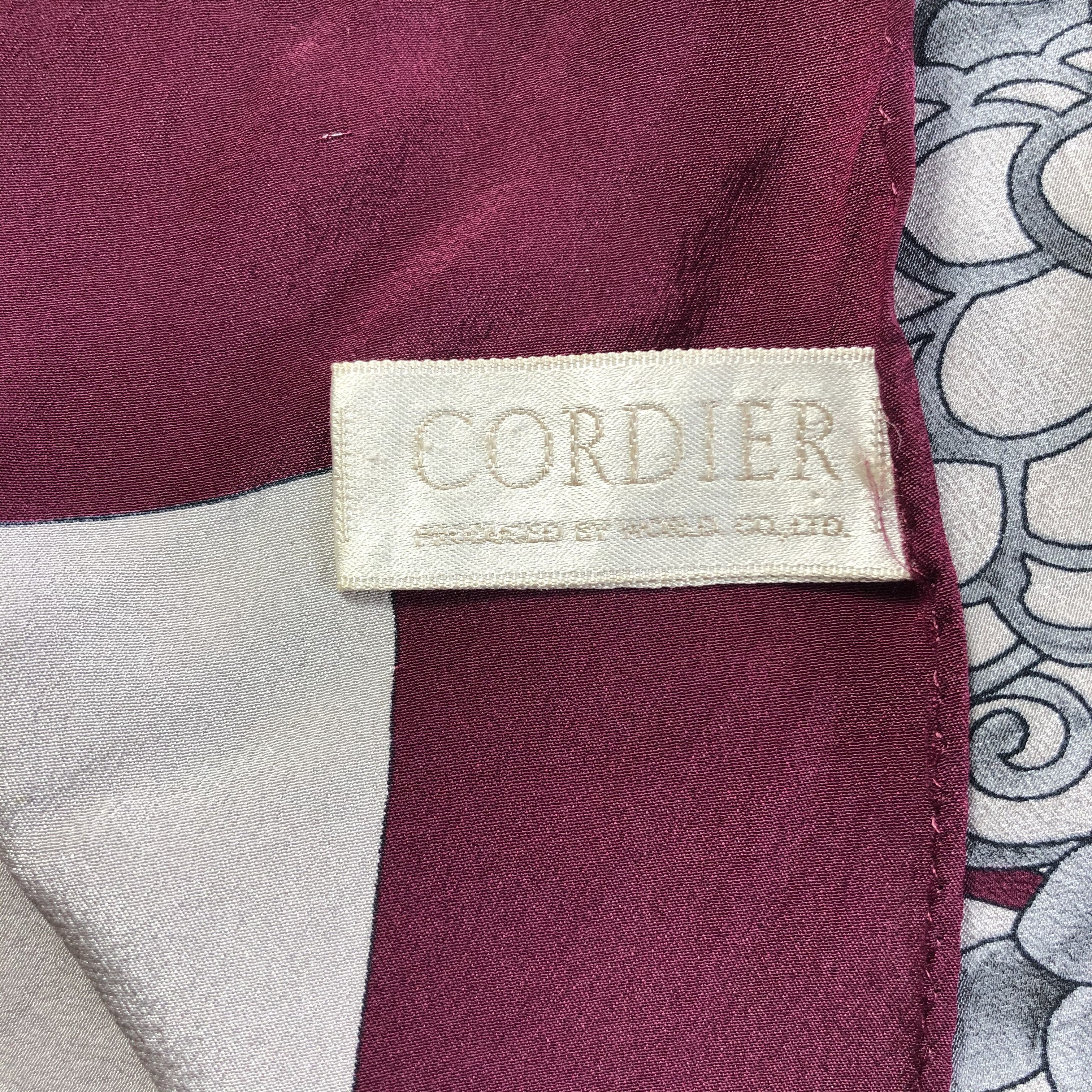 Vintage Vintage Cordier Silk Scarf Size ONE SIZE - 7 Thumbnail
